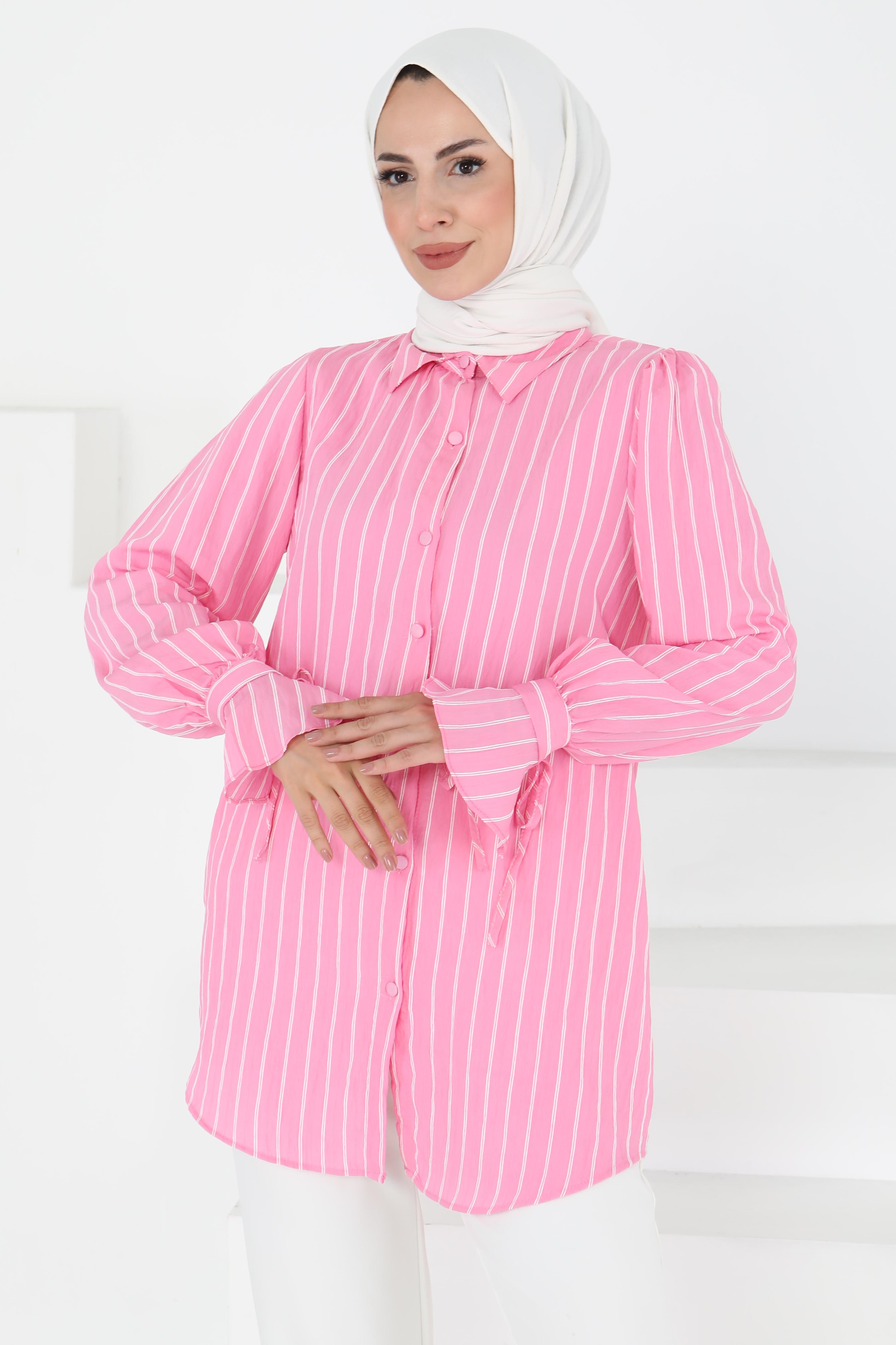 Çizgili Tunik - 27275 - 2