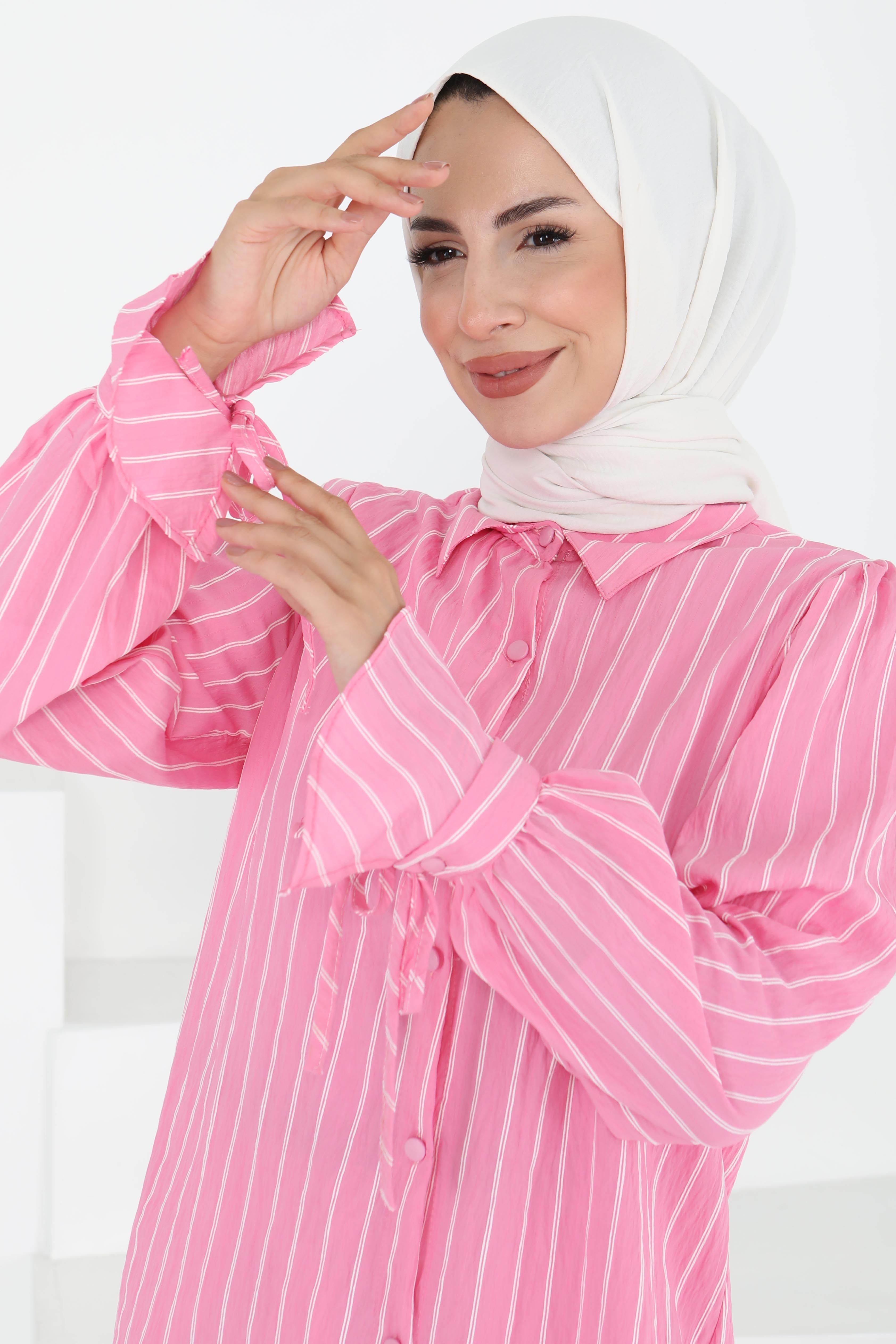 Çizgili Tunik - 27275 - 3