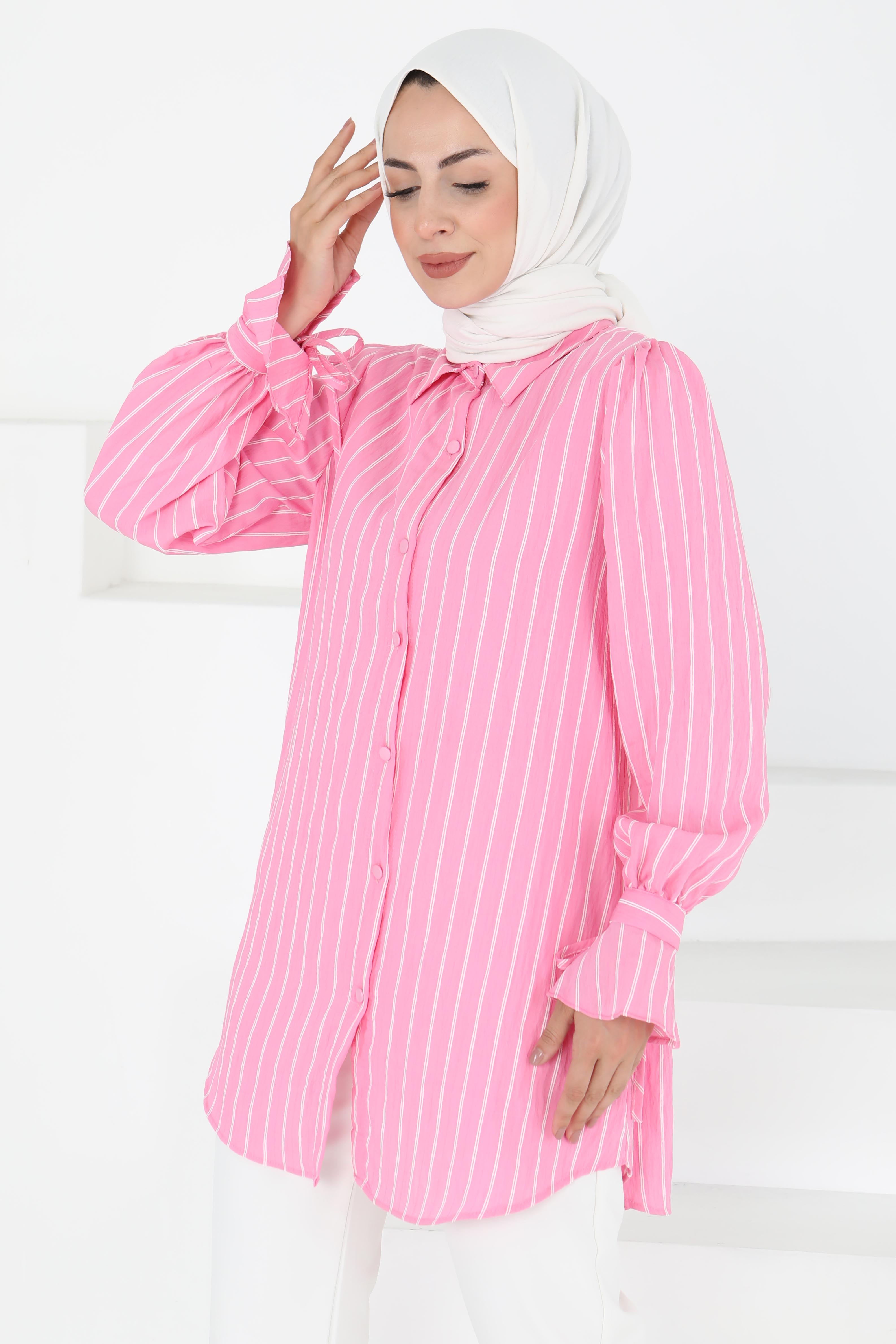 Çizgili Tunik - 27275 - 4