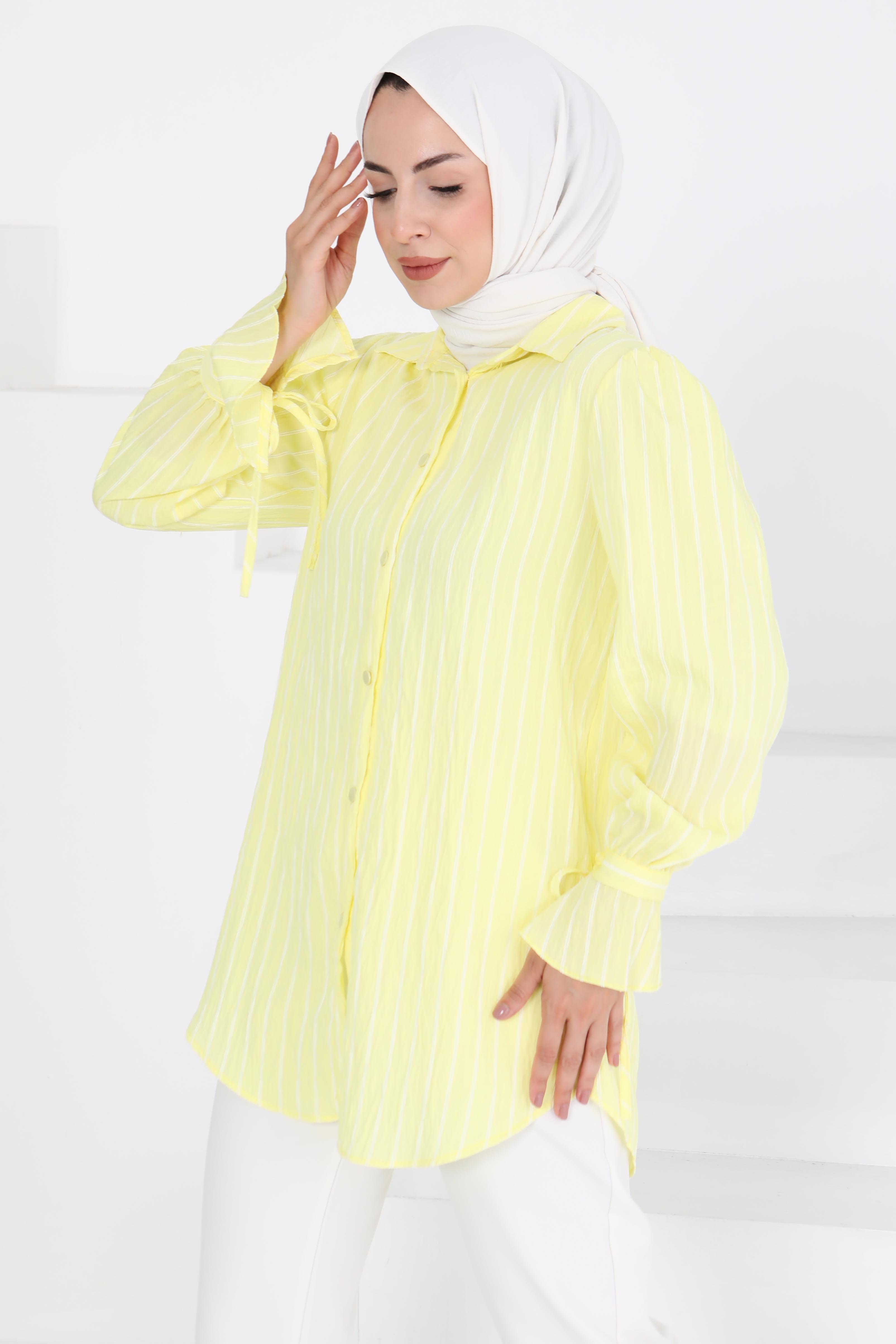 Çizgili Tunik - 27275 - 1