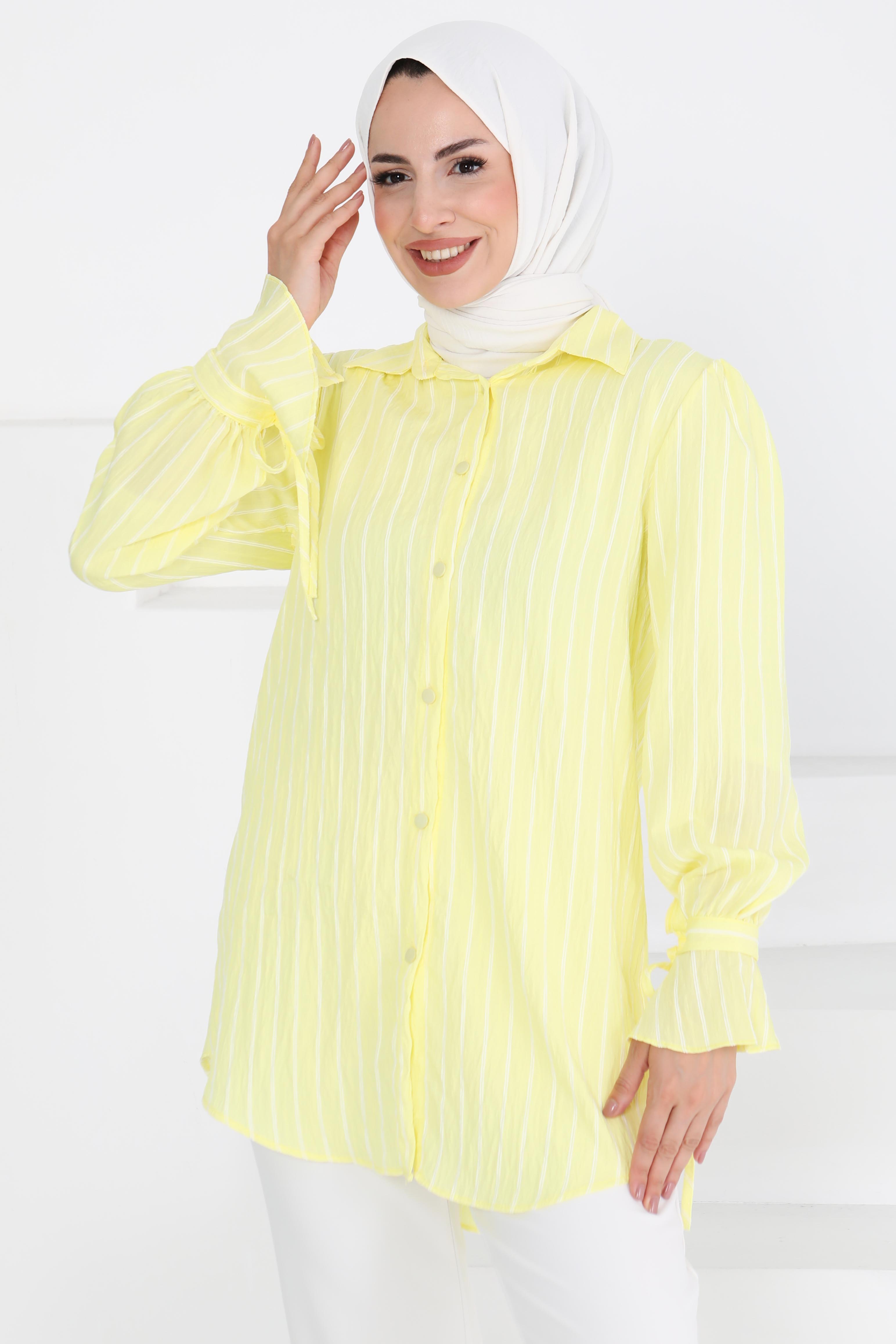 Çizgili Tunik - 27275 - 3