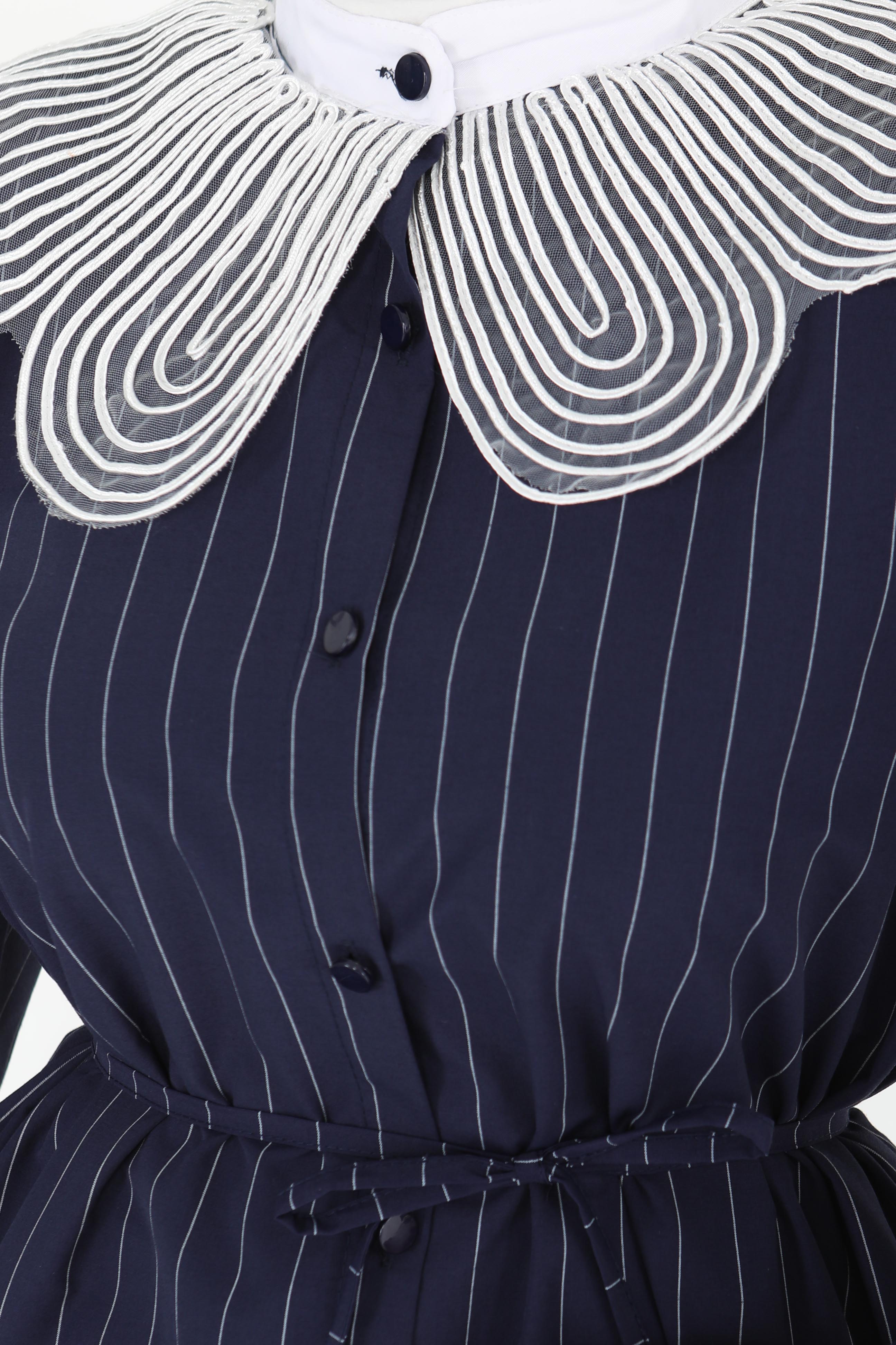 Çizgili Tunik Lacivert - 27000 - 4