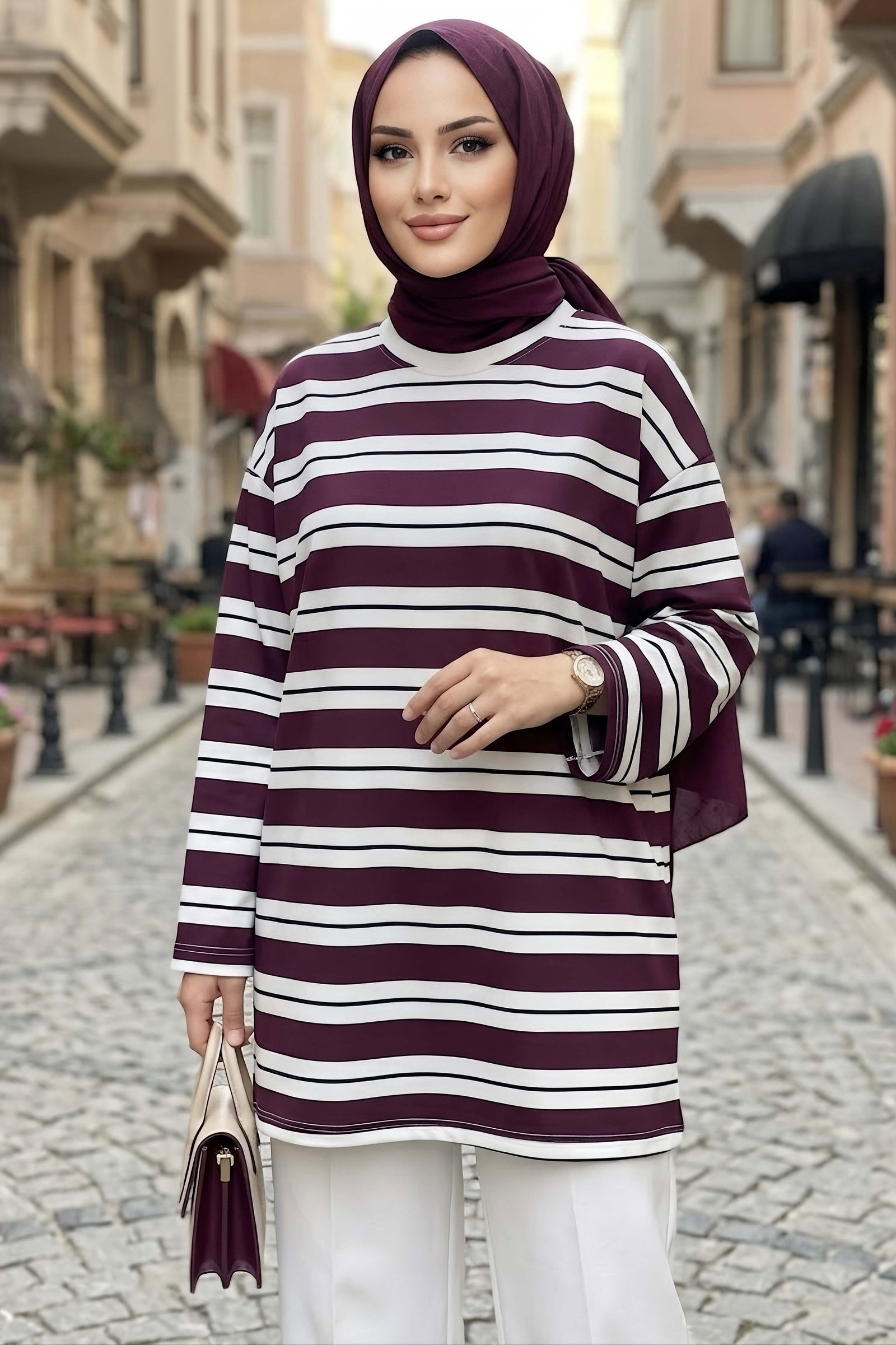 Çizgili Tunik Murdum - 29172-MURDUM - 1