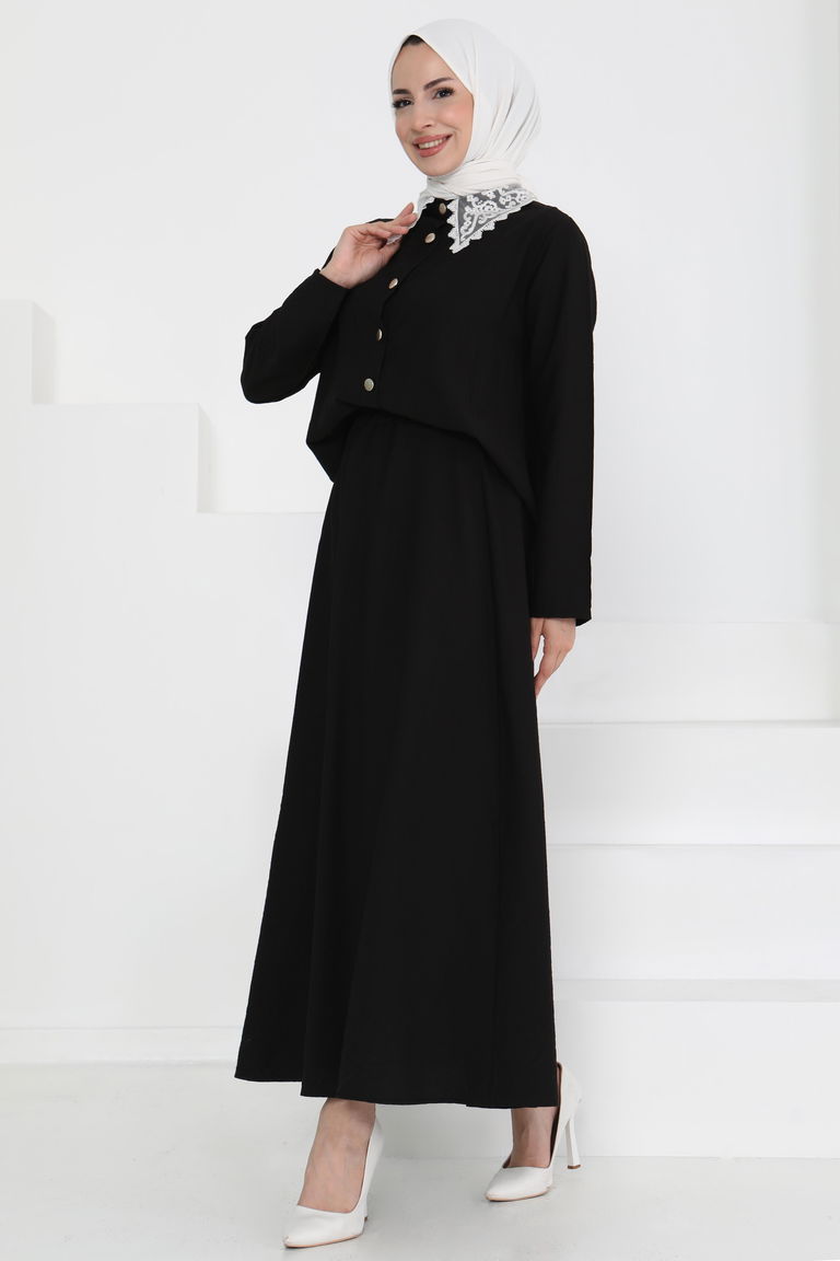 Dantel Yaka İkili Takım - 27179 - TOFİSA