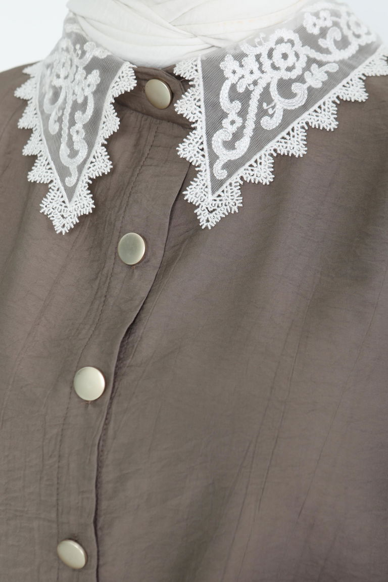 Dantel Yaka İkili Takım - 27179 - TOFİSA