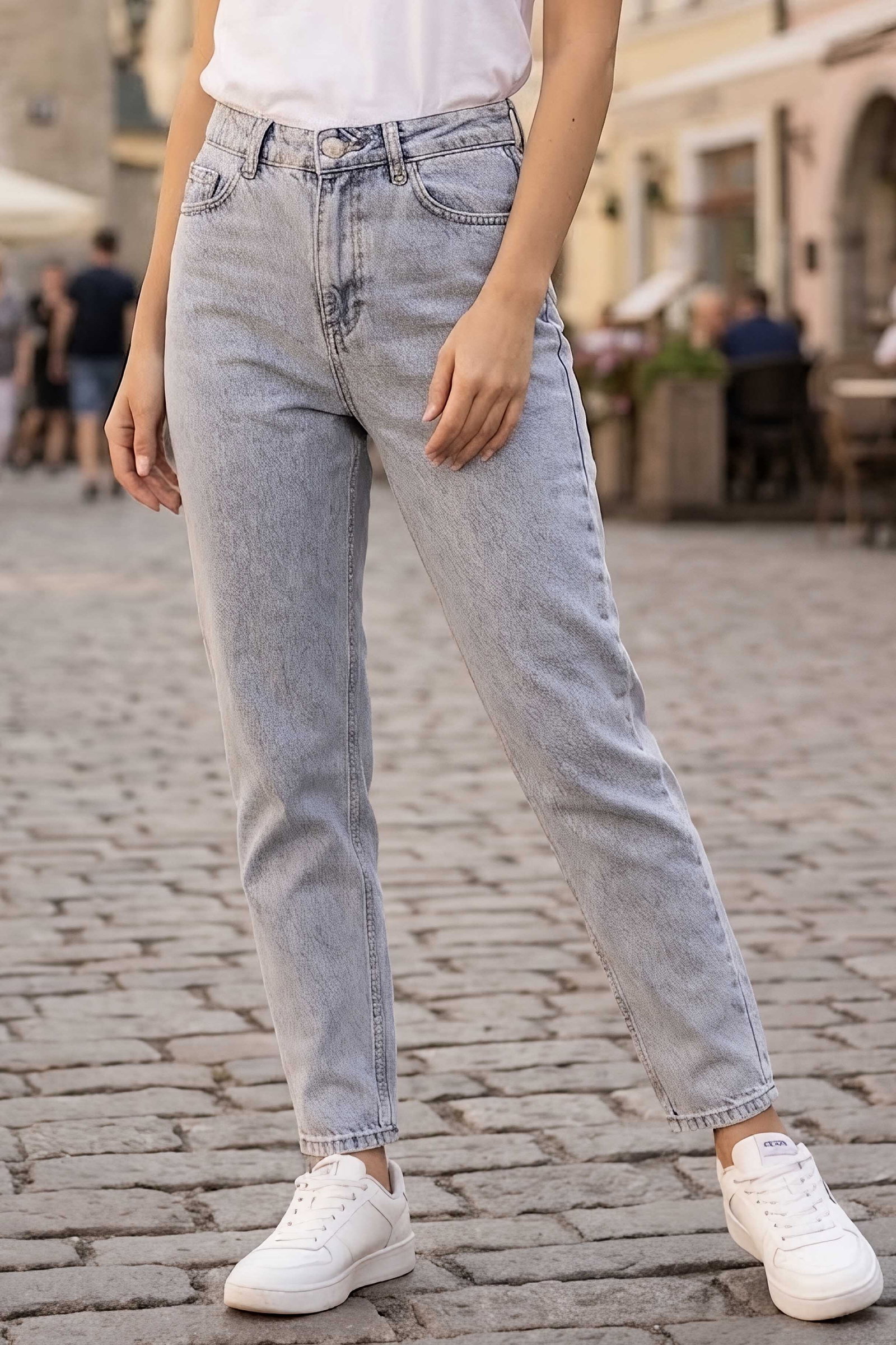 Dar Paça Kot Pantolon Buz Mavi - 29068-BUZ-MAVI - 1