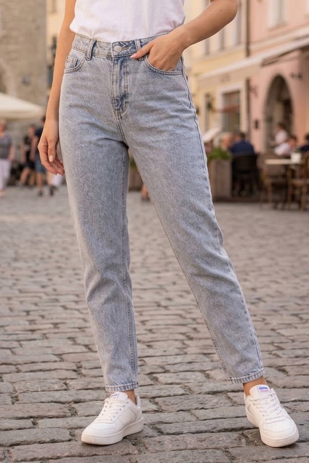 Dar Paça Kot Pantolon Buz Mavi - 29068-BUZ-MAVI - 2