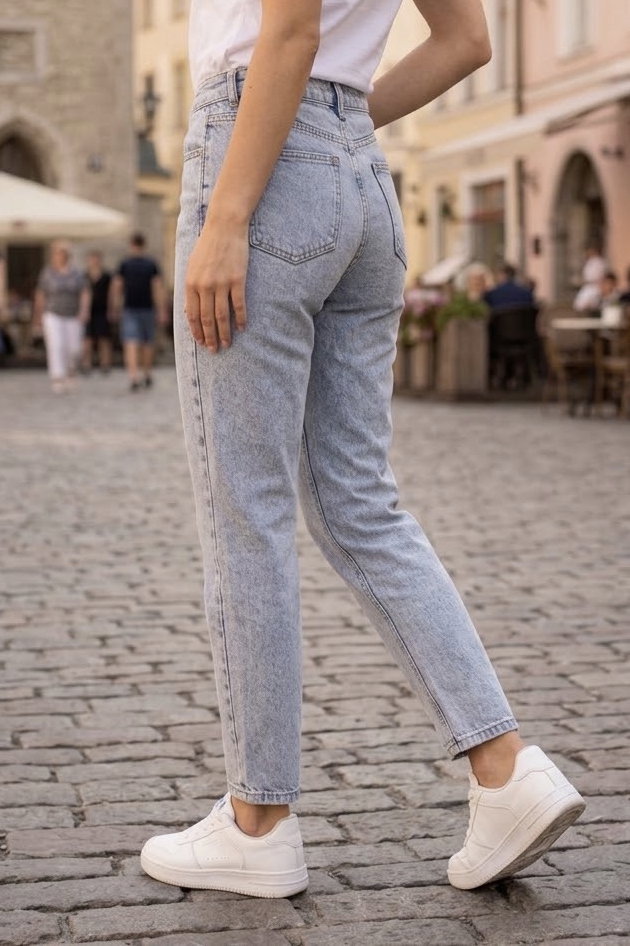 Dar Paça Kot Pantolon Buz Mavi - 29068-BUZ-MAVI - 4
