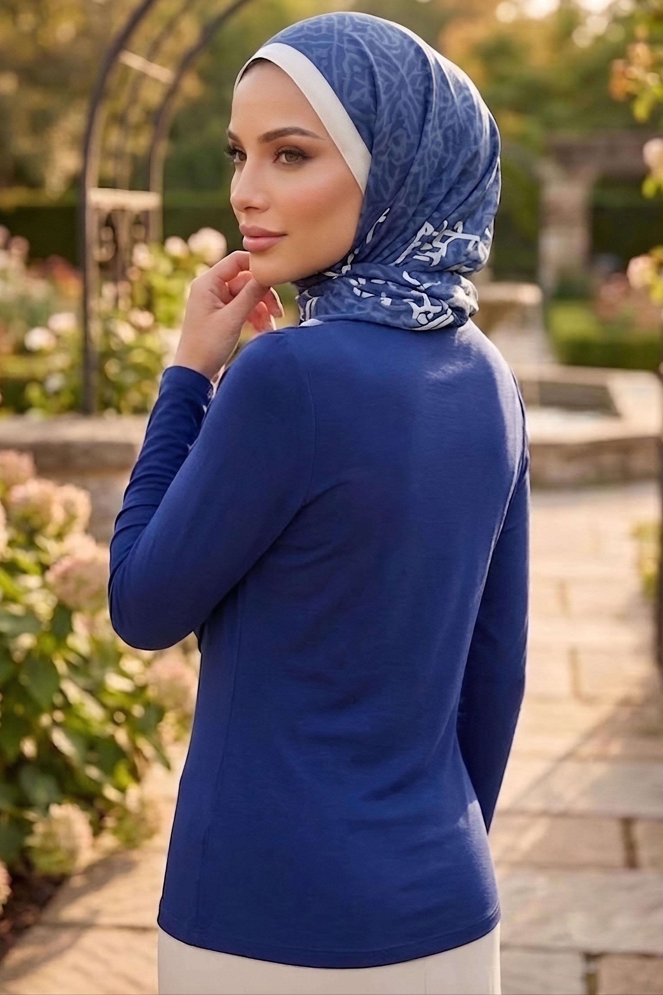 Degaje Yakalı Sendy Bluz Lacivert - 28901-LACIVERT - 3