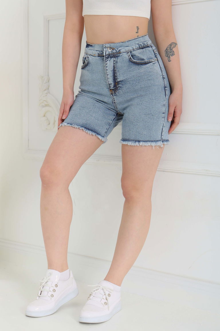 Denim Şort Acik Mavi - 27100 - TOFİSA
