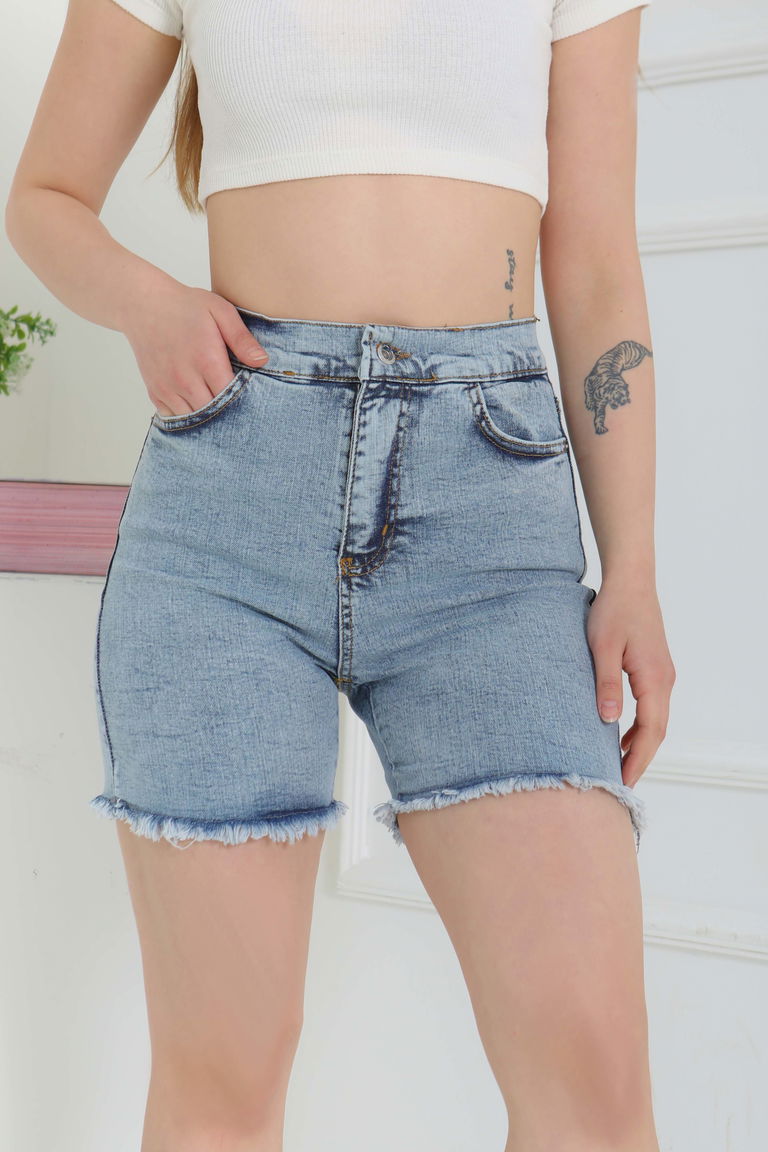 Denim Şort Acik Mavi - 27100 - TOFİSA