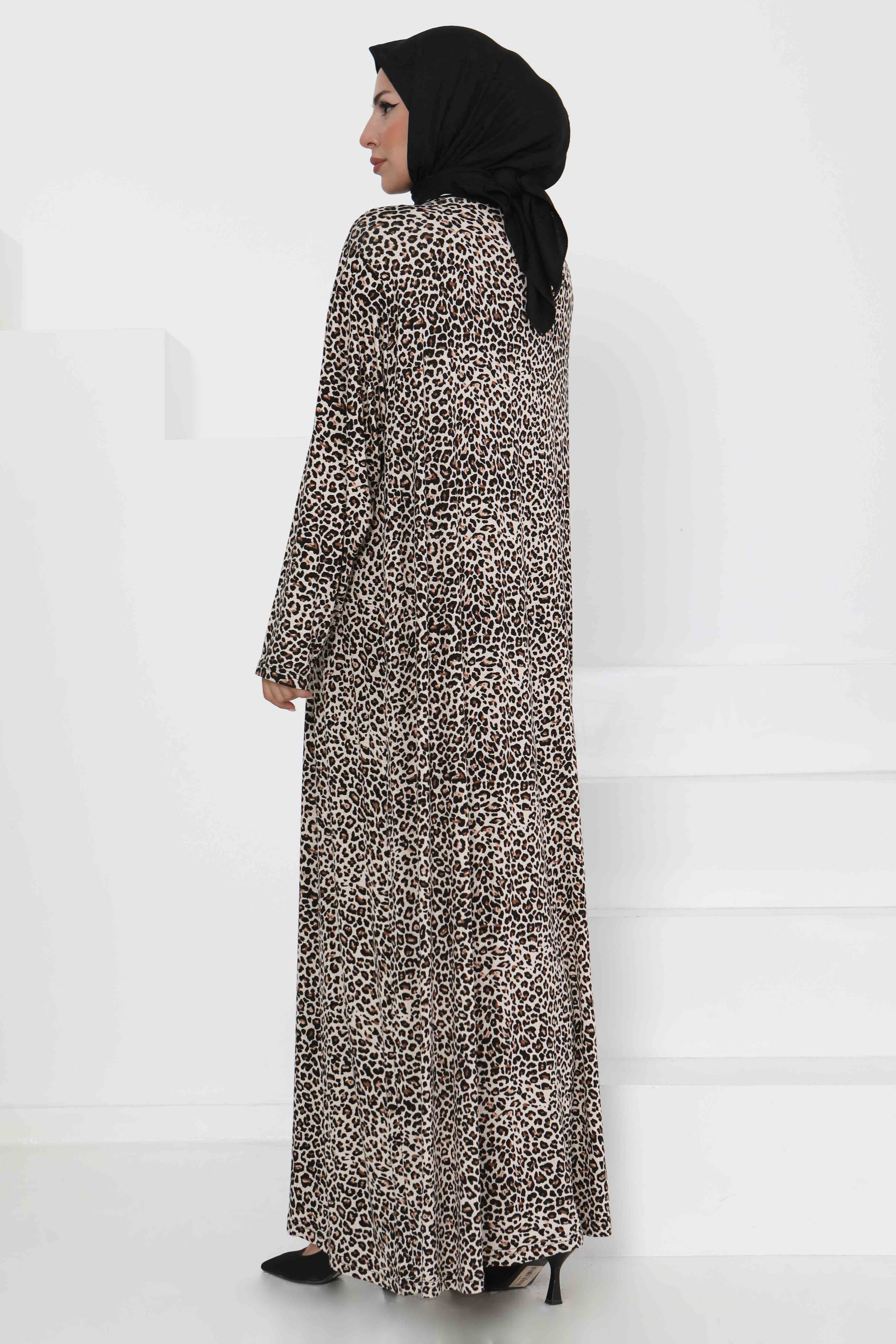 Desenli Elbise - 27367 - 5