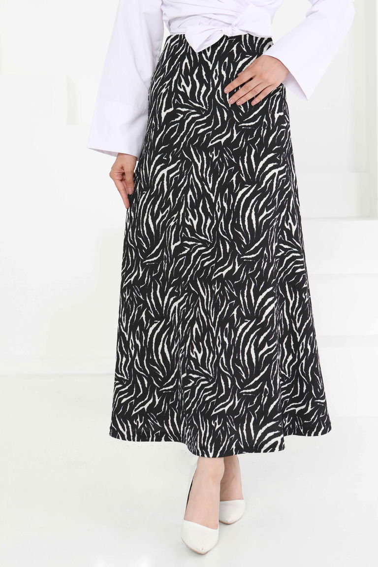 Desenli Kiloş Etek - 27238 - TOFİSA