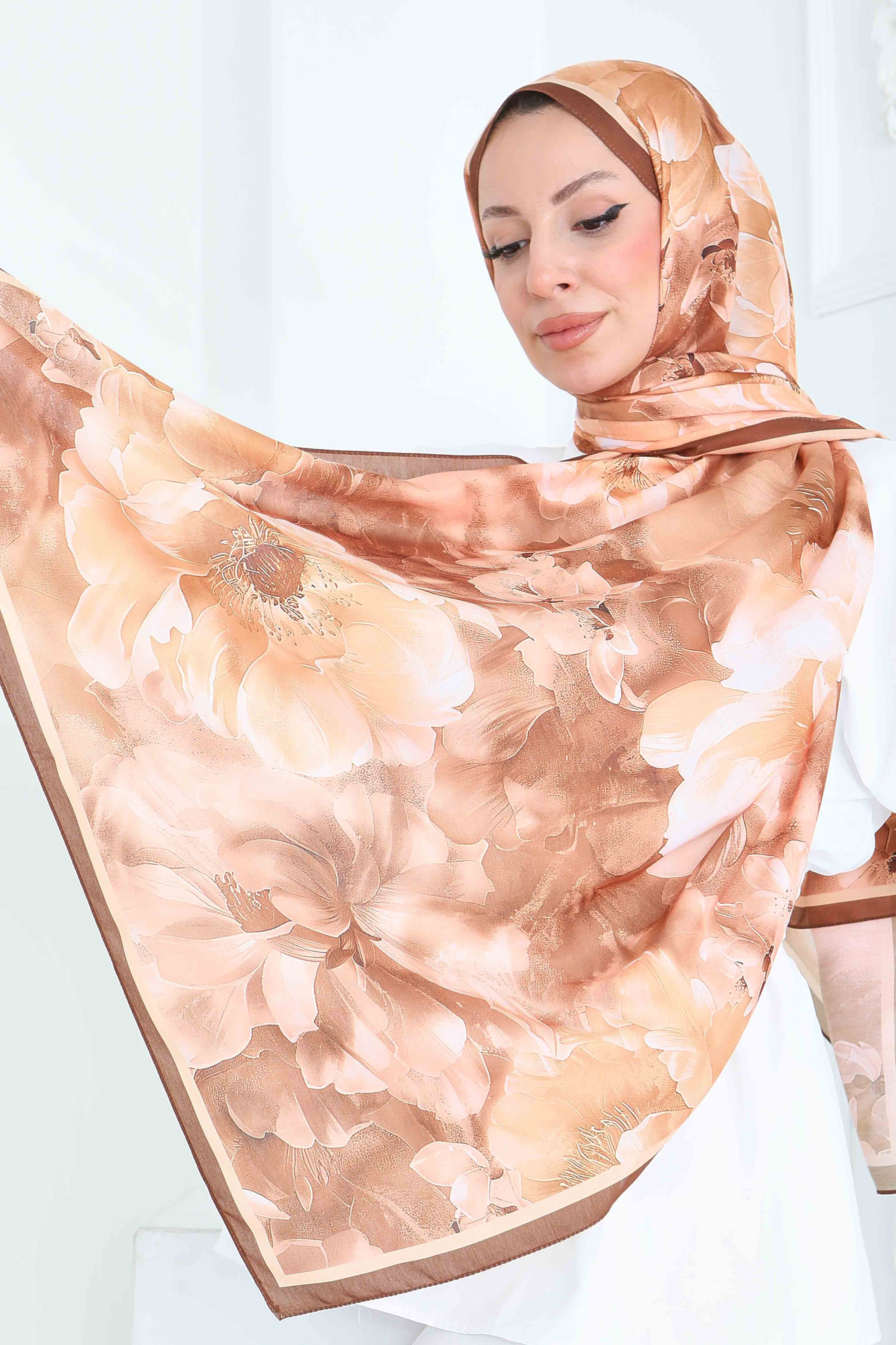 Desenli Kıraş Şal - 27853-SOMON - 3
