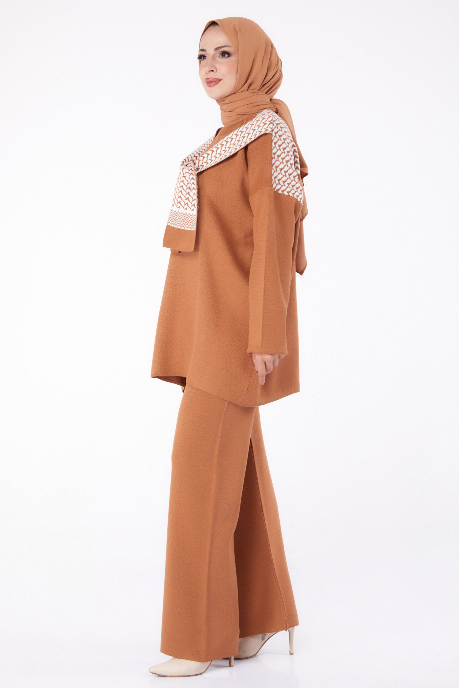 Desenli Triko Takım - 27761-TABA - 4