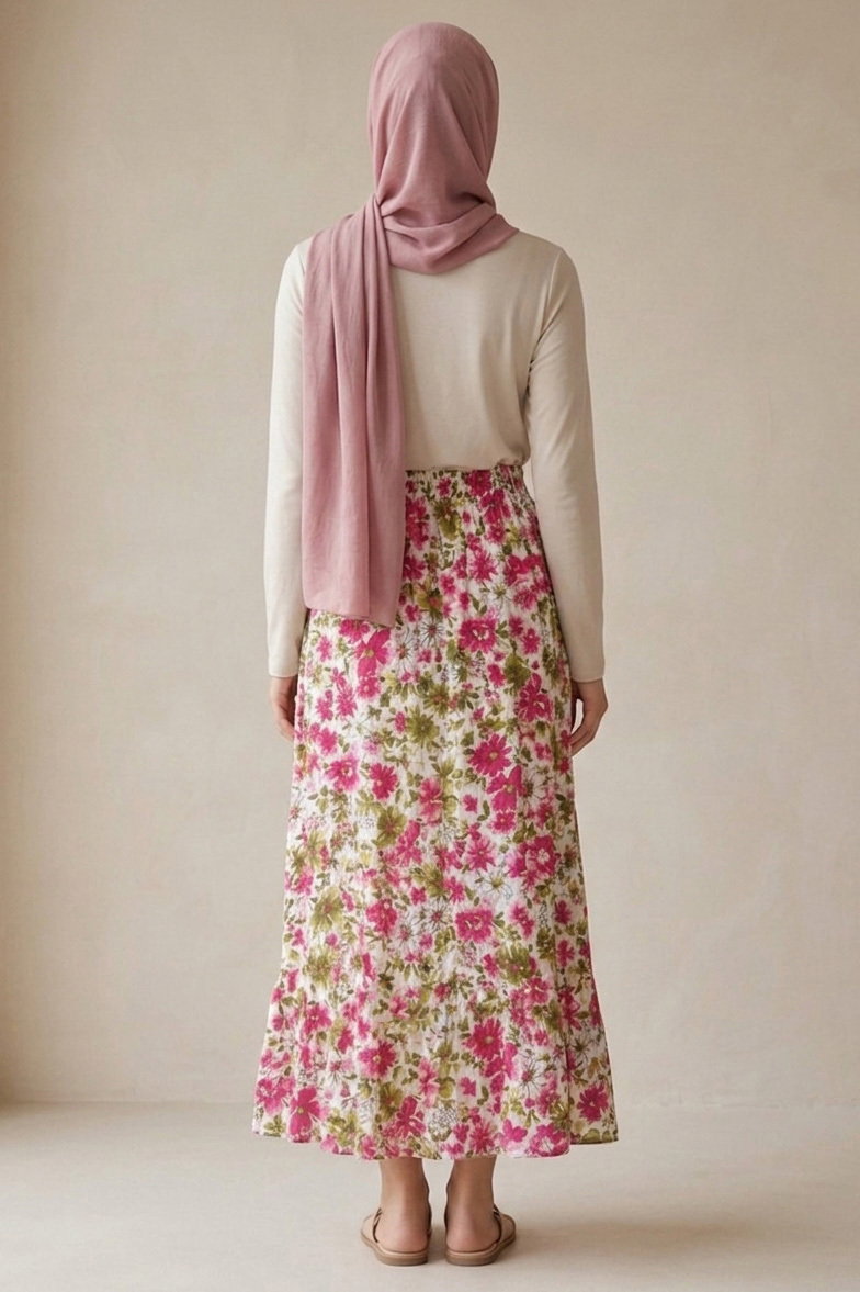 Desenli Trikoton Etel - 2121-FUSYA - 3