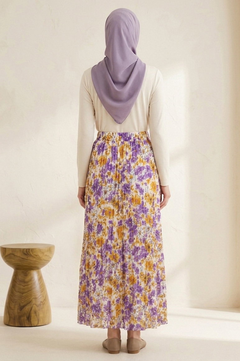 Desenli Trikoton Etel - 2121-MOR - 3