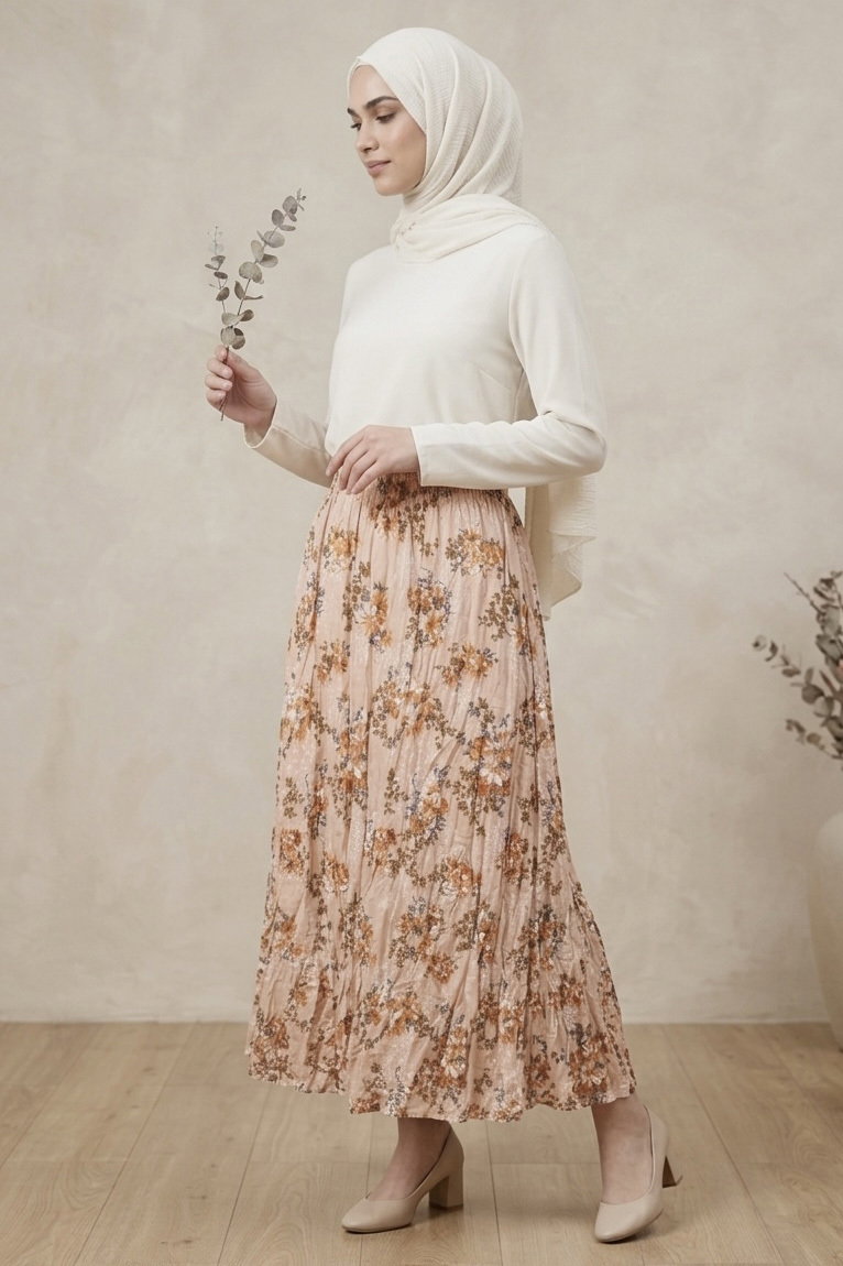 Desenli Trikoton Etel - 2121-VIZON - 2