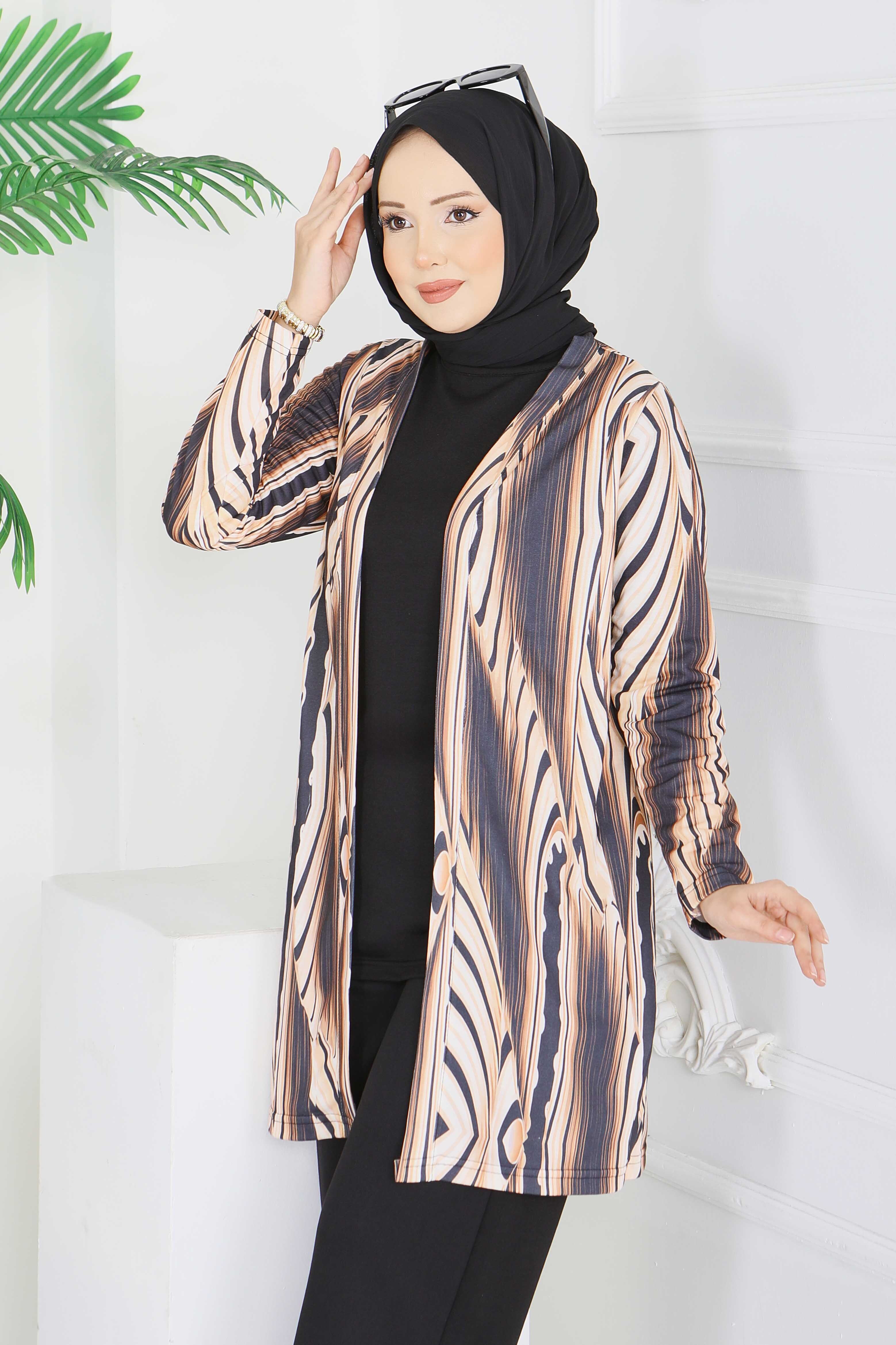 Desenli Üçlü Takım - 2075-SIYAH - 3