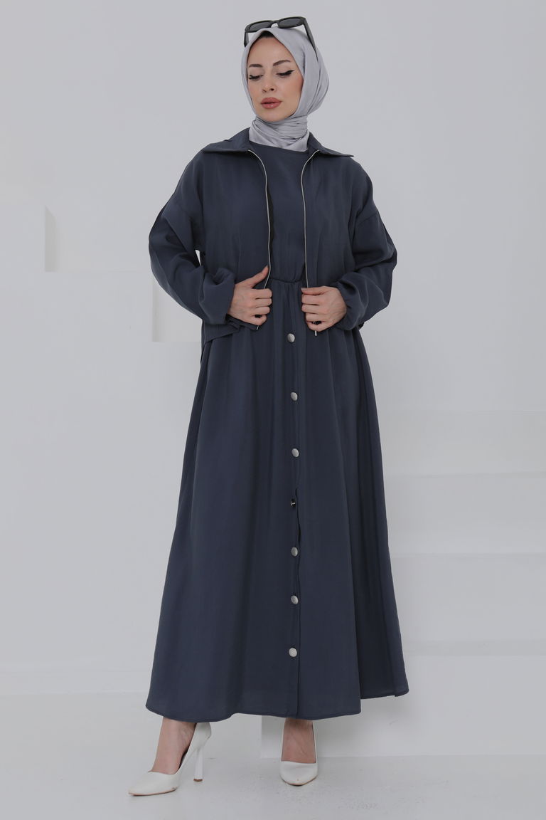 Düğme Detaylı Takım - 27010 - TOFİSA