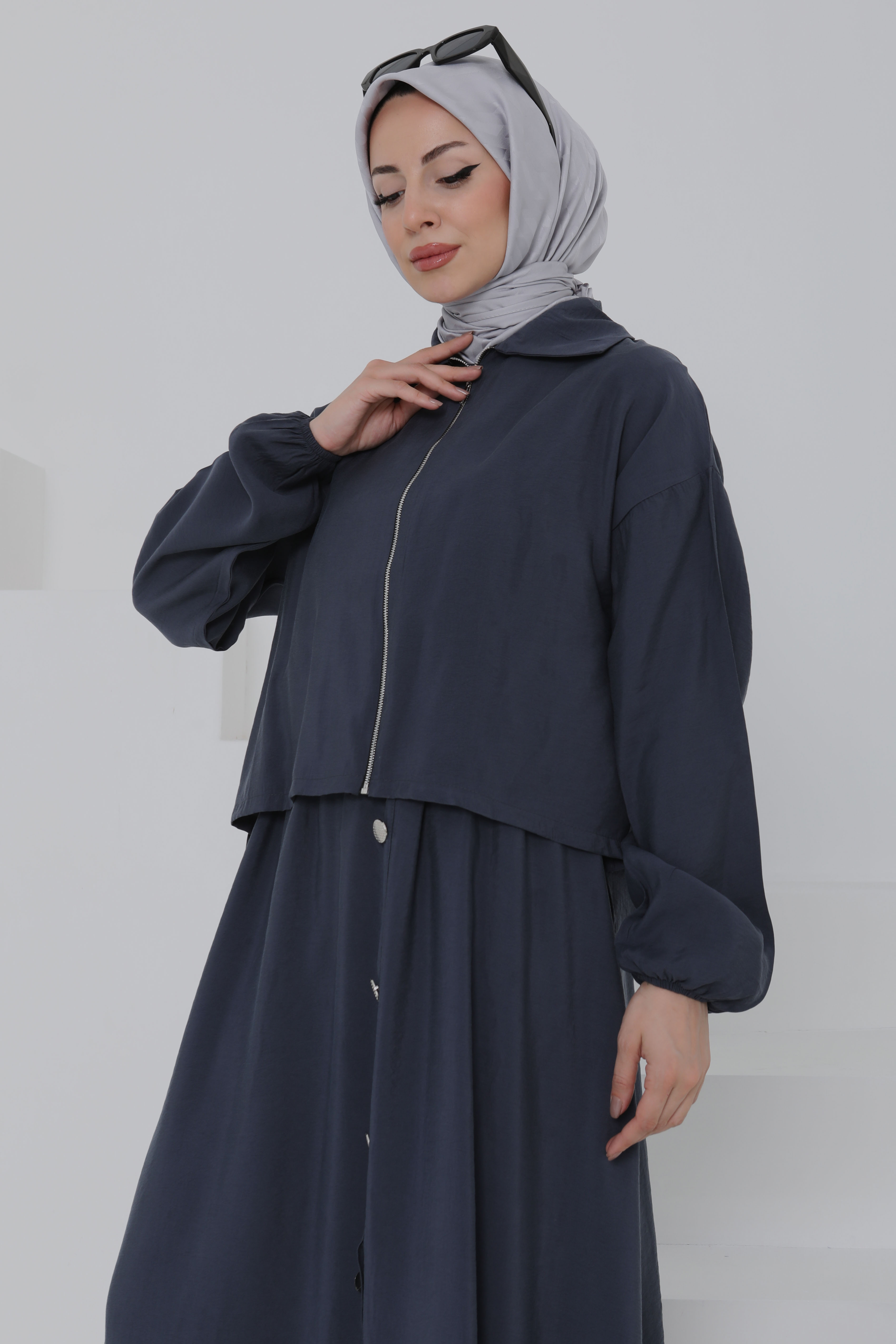 Düğme Detaylı Takım - 27010 - 6