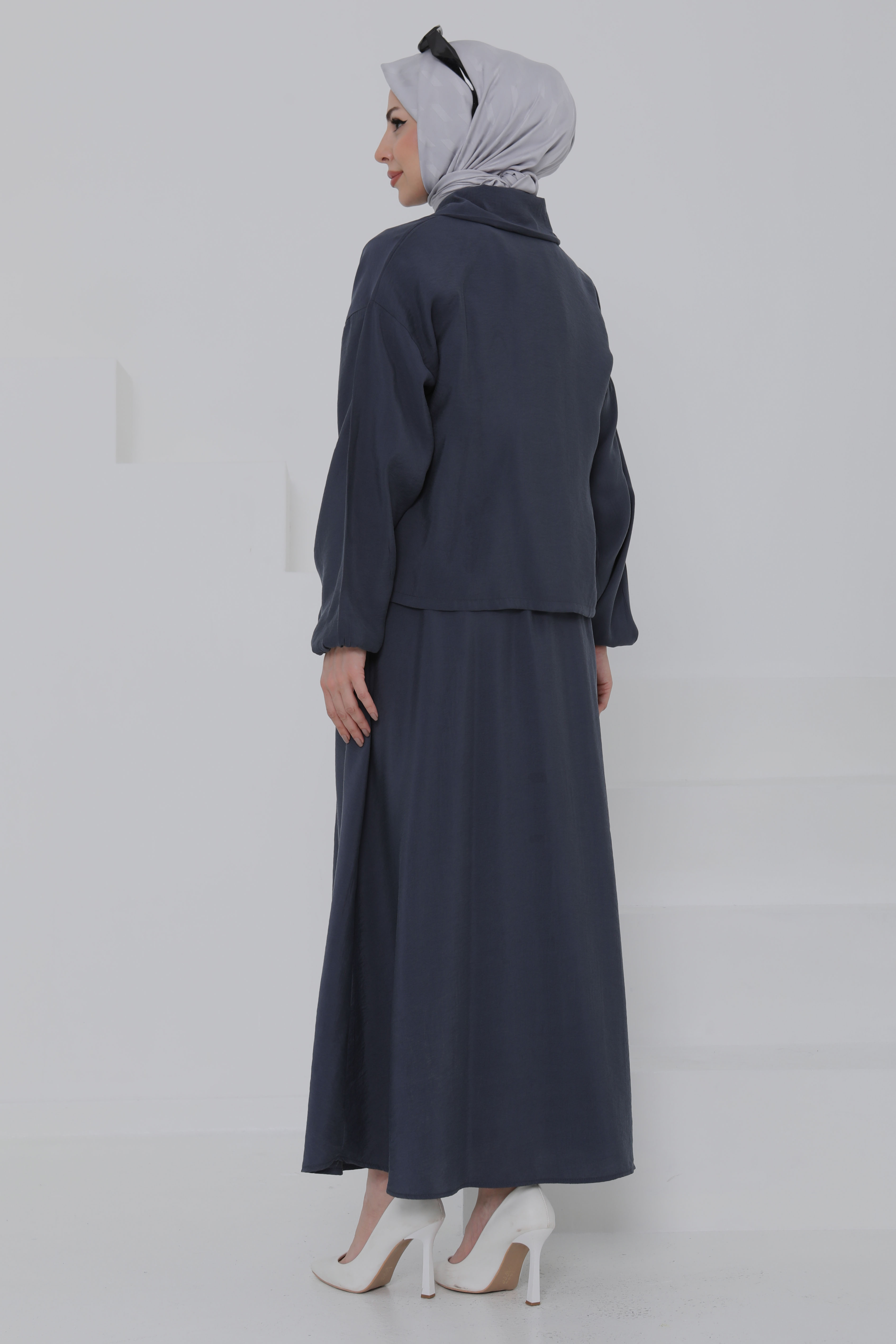 Düğme Detaylı Takım - 27010 - 7