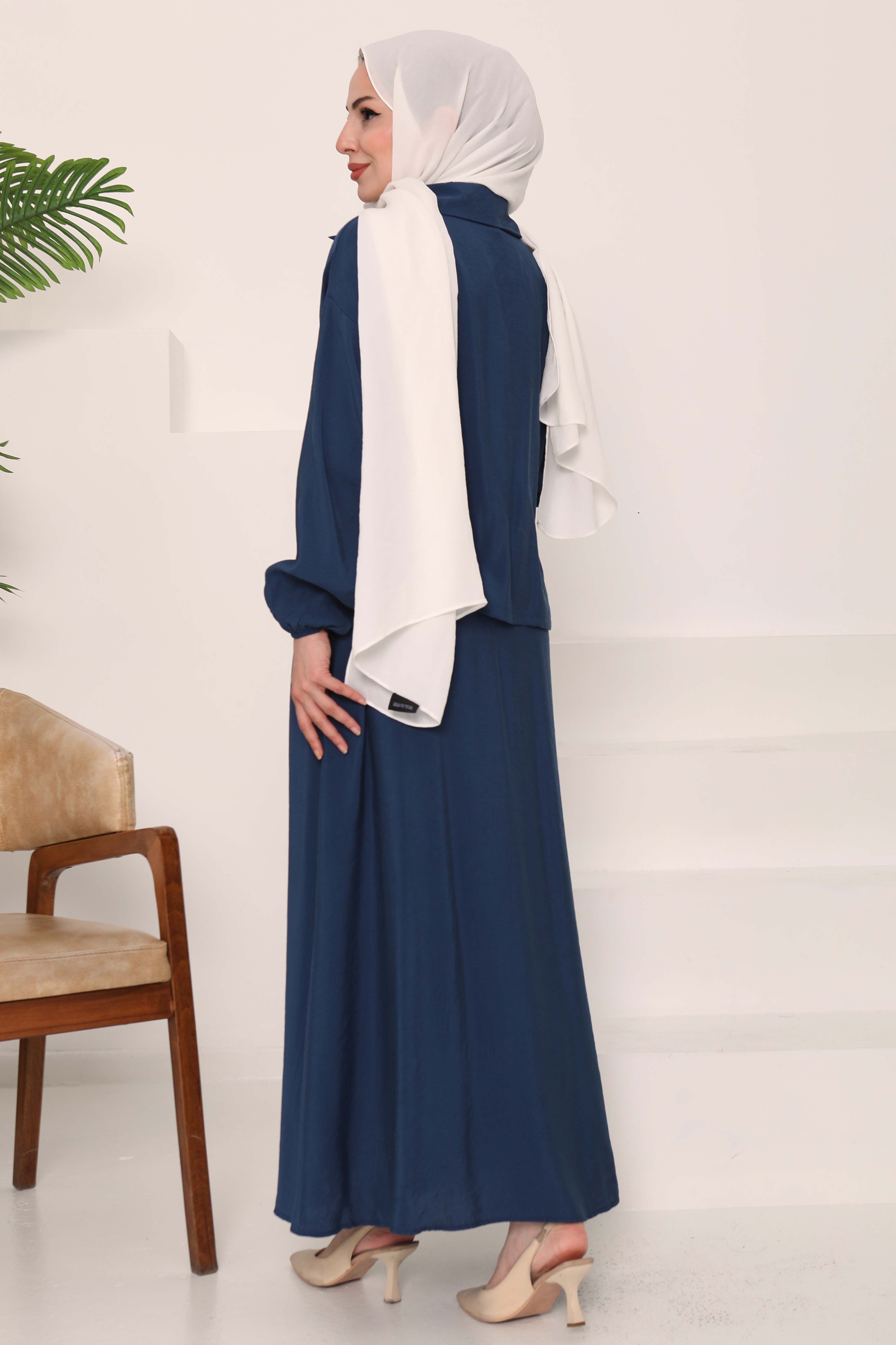Düğme Detaylı Takım - 27010 - 6