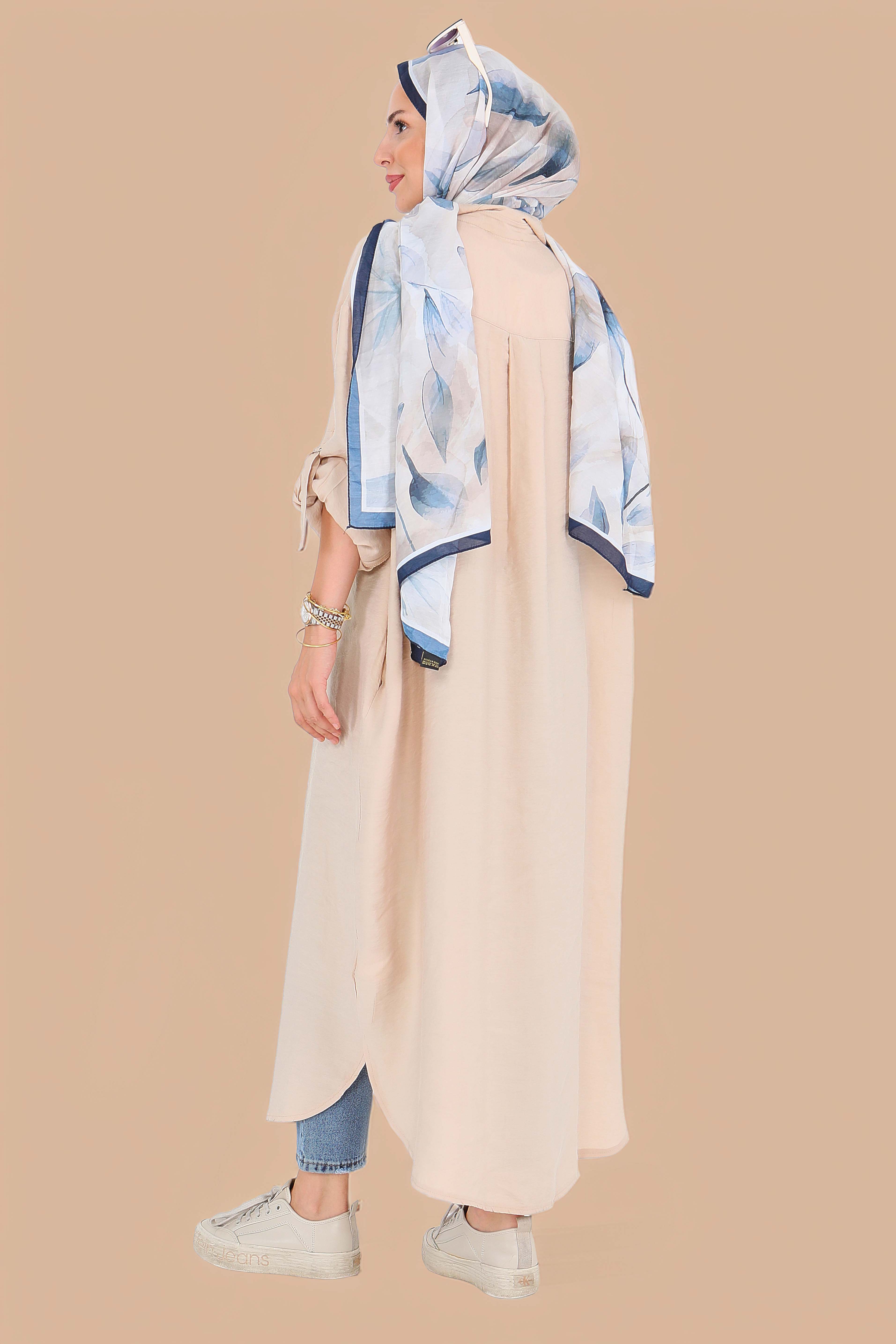 Düğmeli Elbise - 27547 - 7