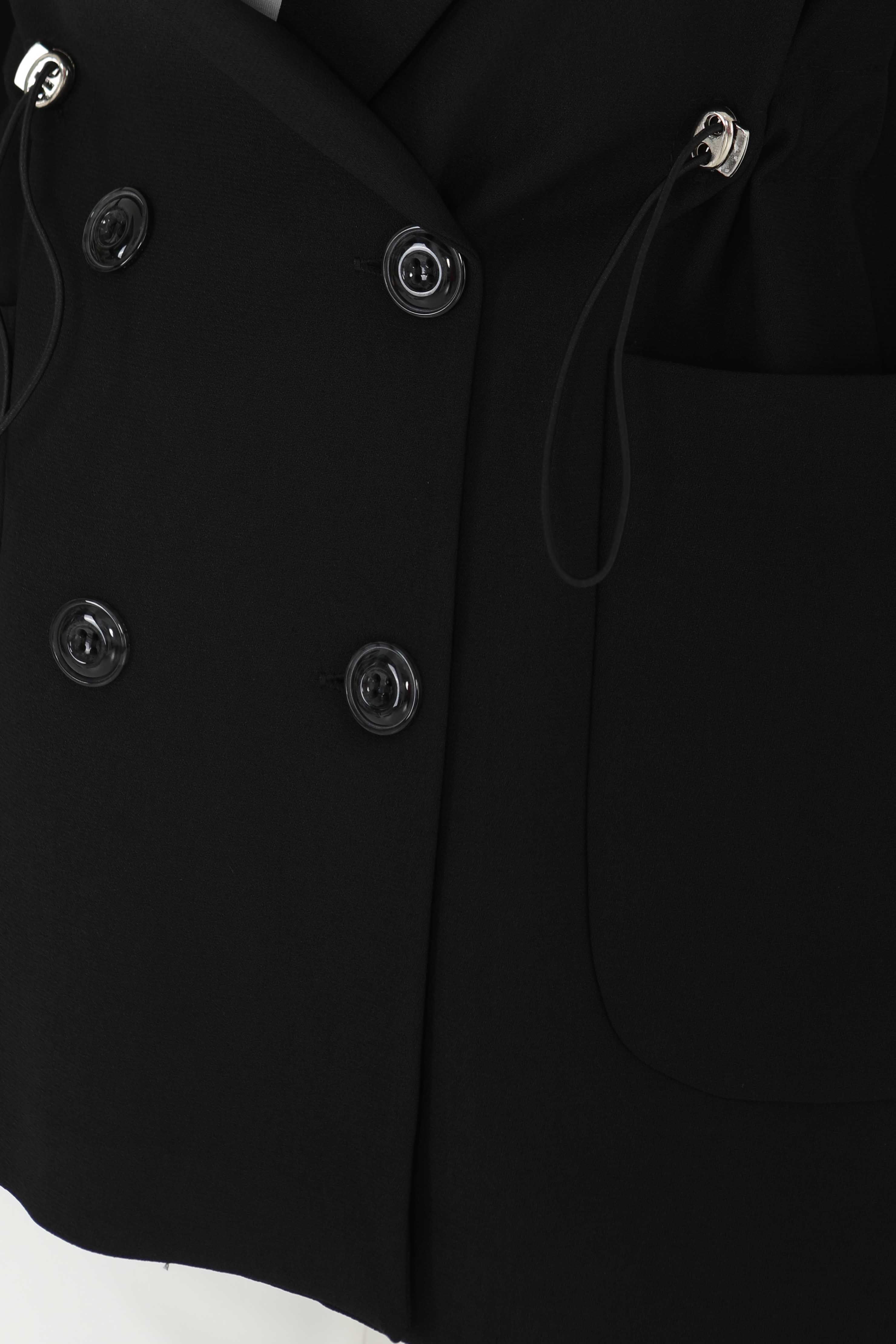 Düğmeli İpli Ceket - 27252 - 8