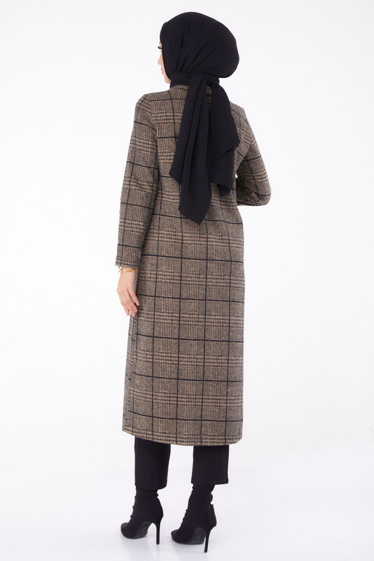 Düğmelı Kap - 27744-VIZON - TOFİSA