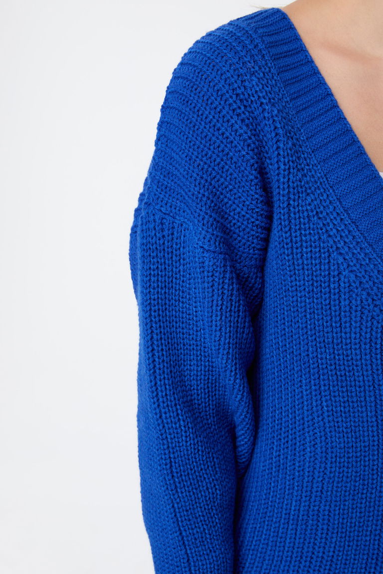 Düğmeli Mini Triko Hırka - 27626 - TOFİSA