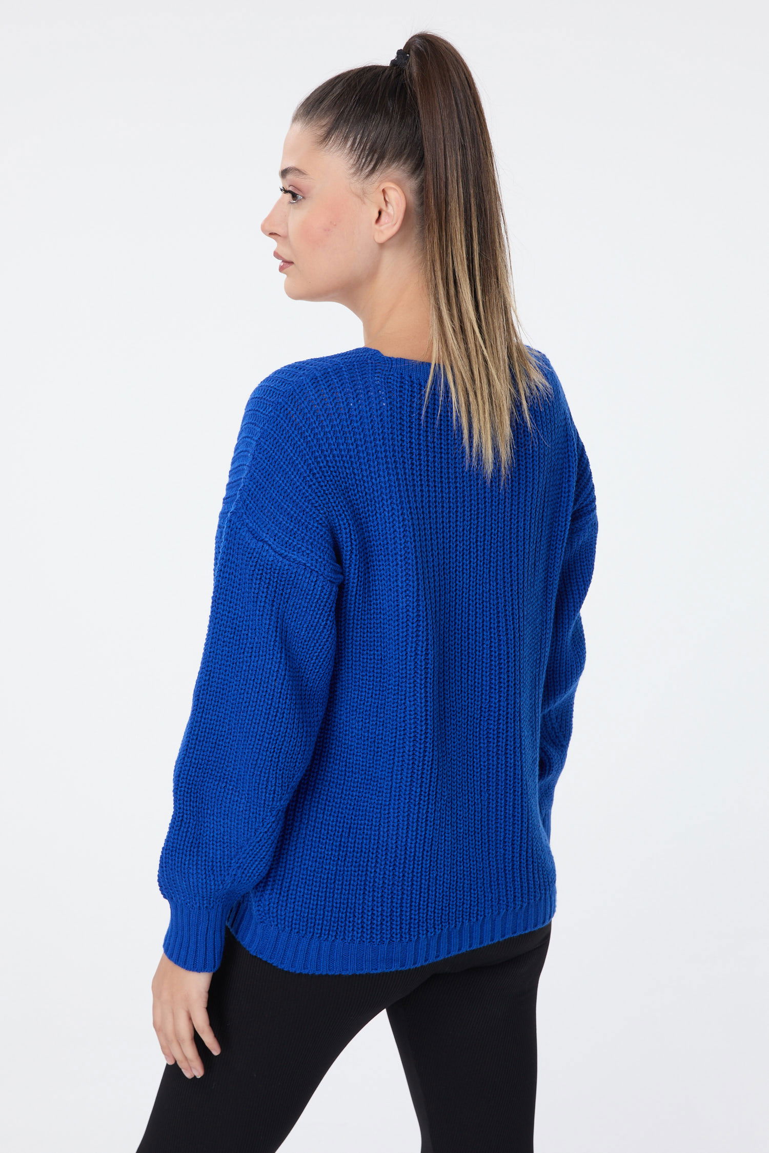 Düğmeli Mini Triko Hırka - 27626 - 5