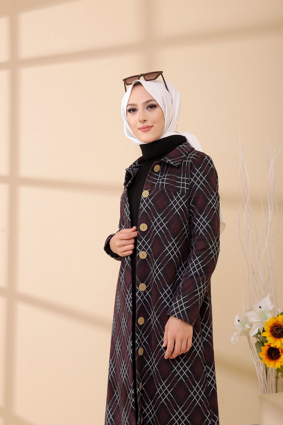 Düğmelı Kap Siyah - 3004 - 14