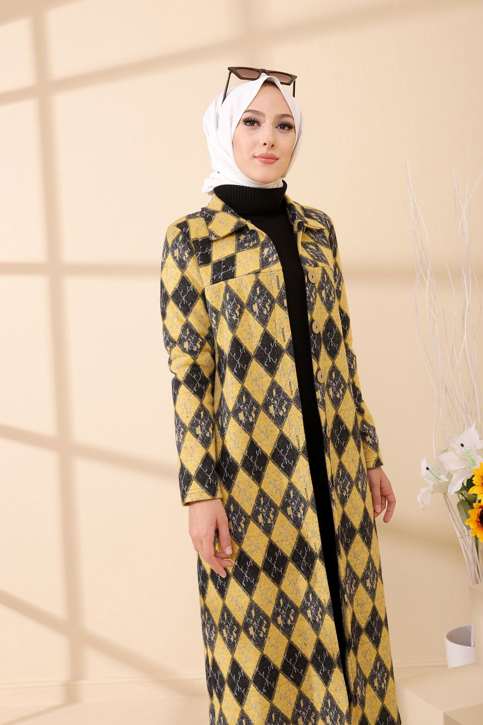 Düğmelı Kap Siyah - 3004 - 28