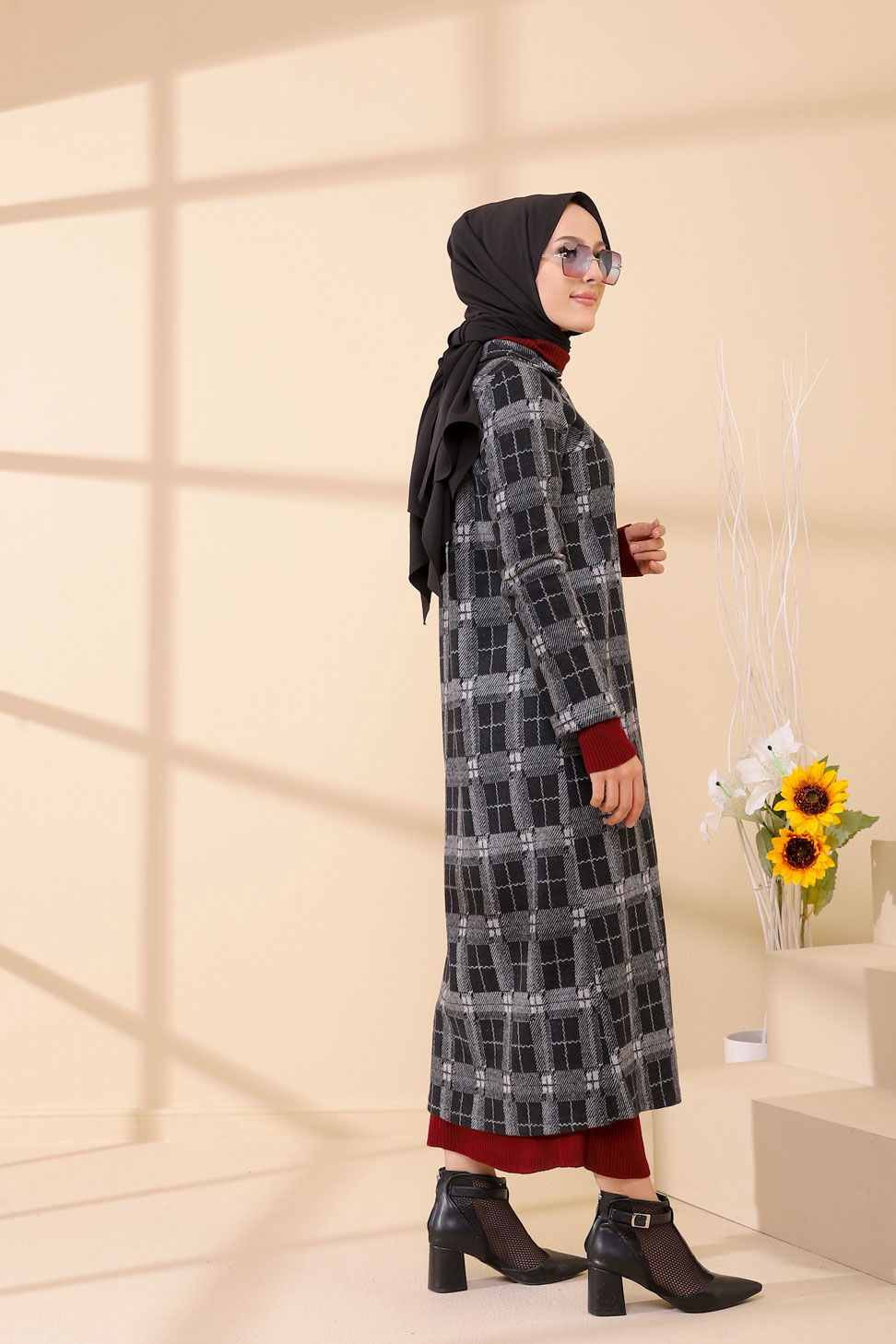 Düğmelı Kap Siyah - 3004 - 29