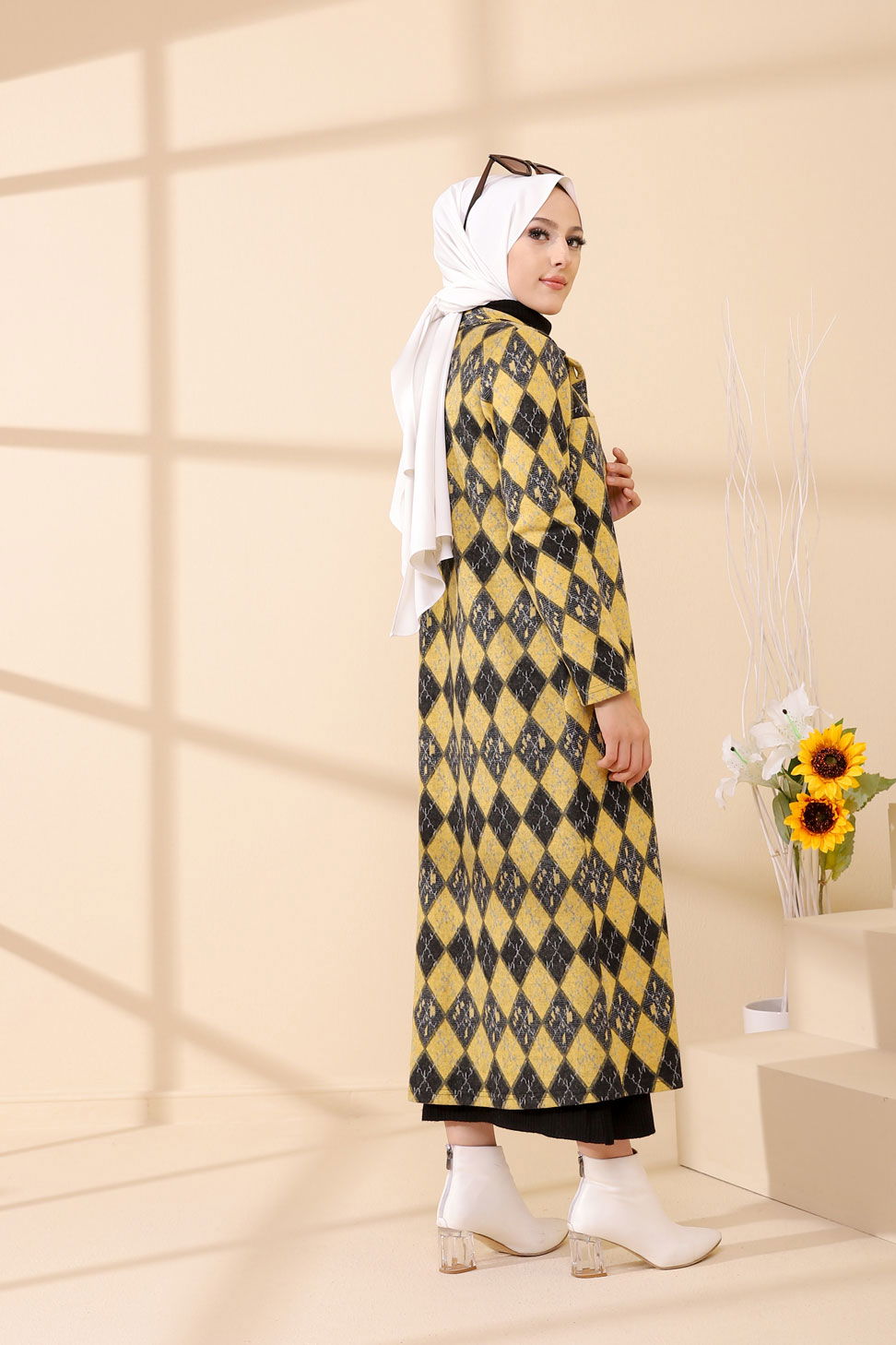 Düğmelı Kap Siyah - 3004 - 31