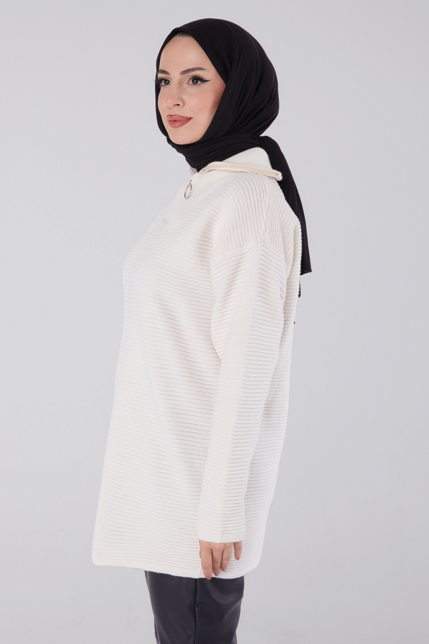 Boğazlı Kazak Bej - 26504 - 3