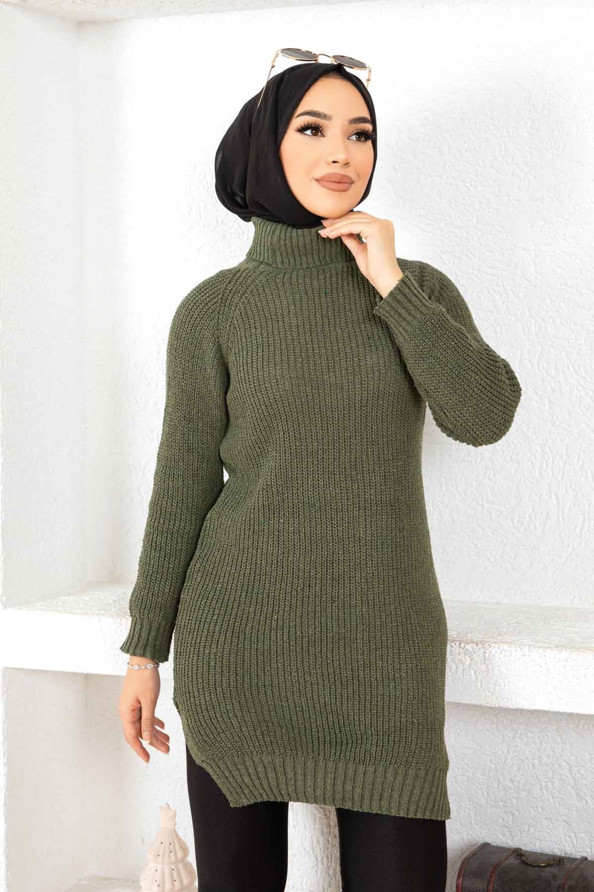 Triko Kazak Haki - 26595 - 1