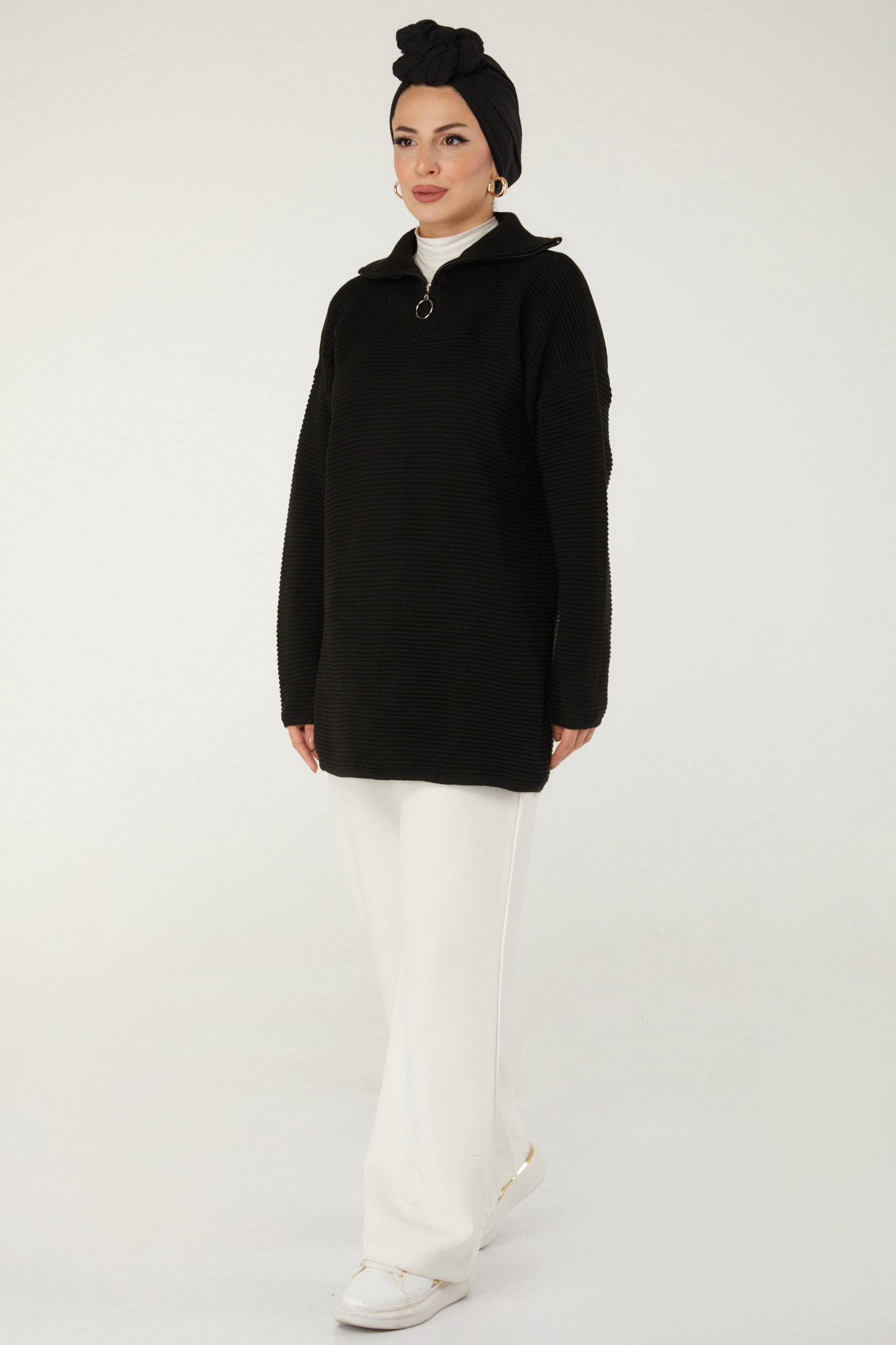 Boğazlı Kazak Siyah - 26504 - 5