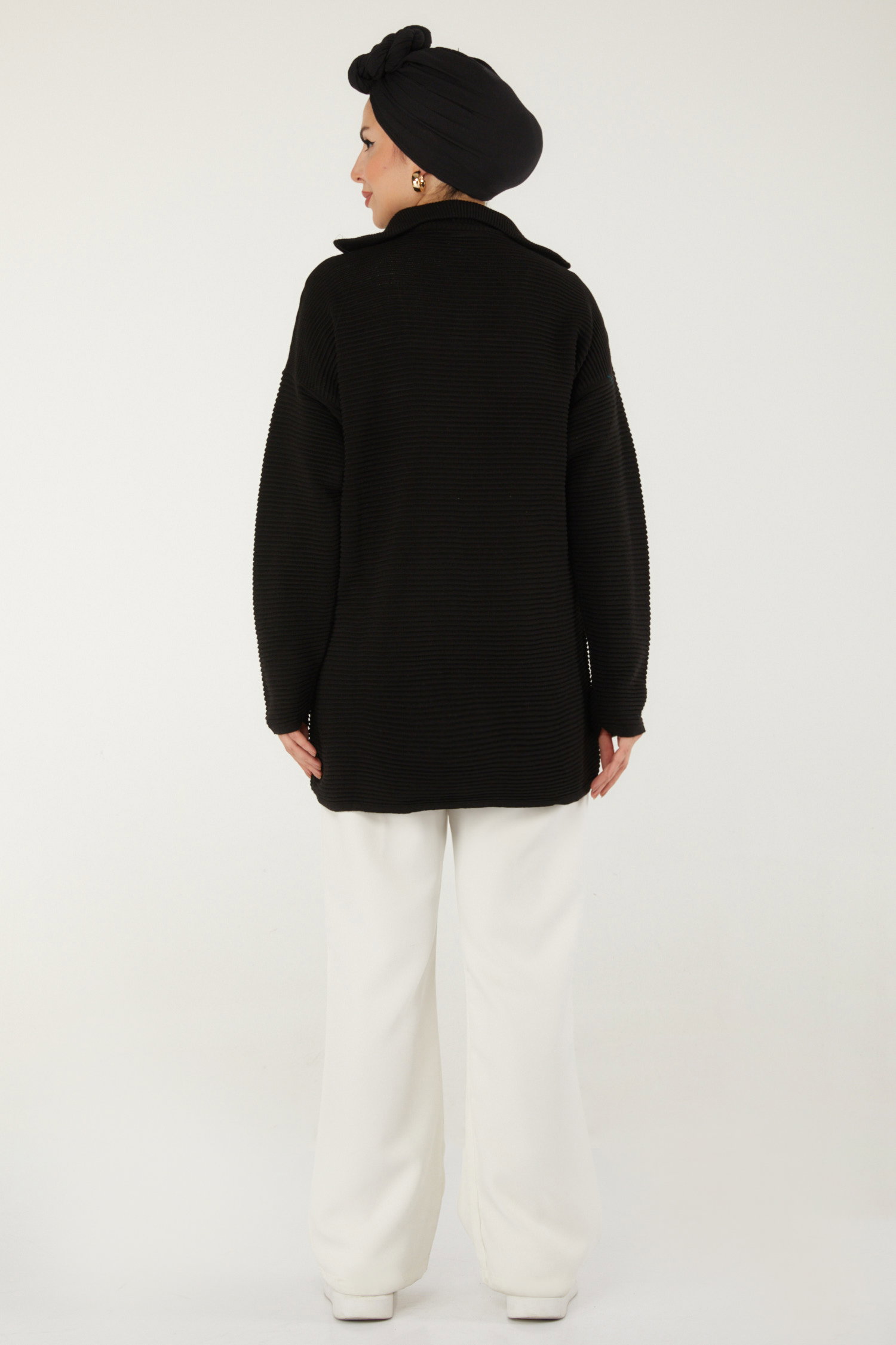 Boğazlı Kazak Siyah - 26504 - 6