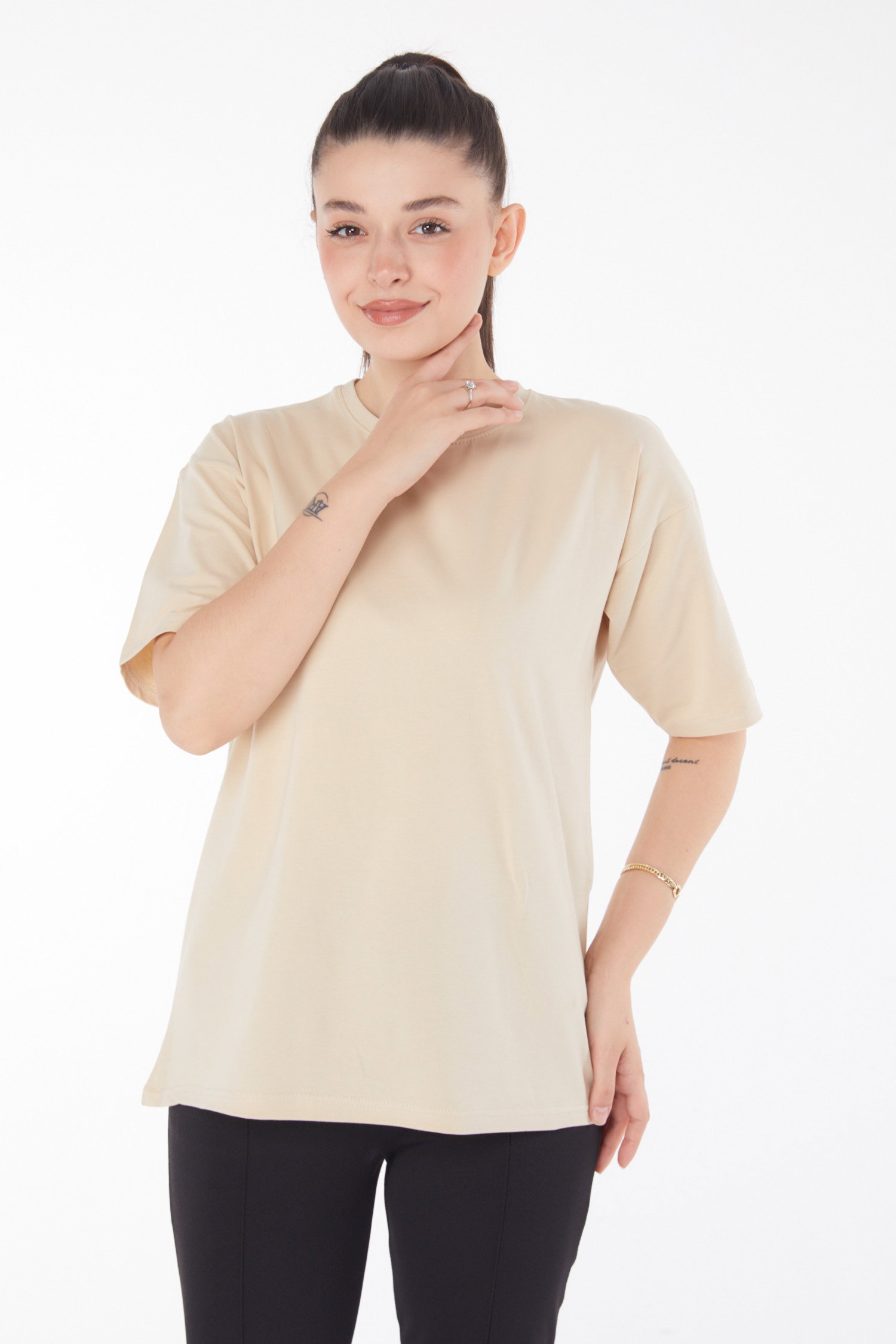 T-Shirt Bej - 25849 - 1