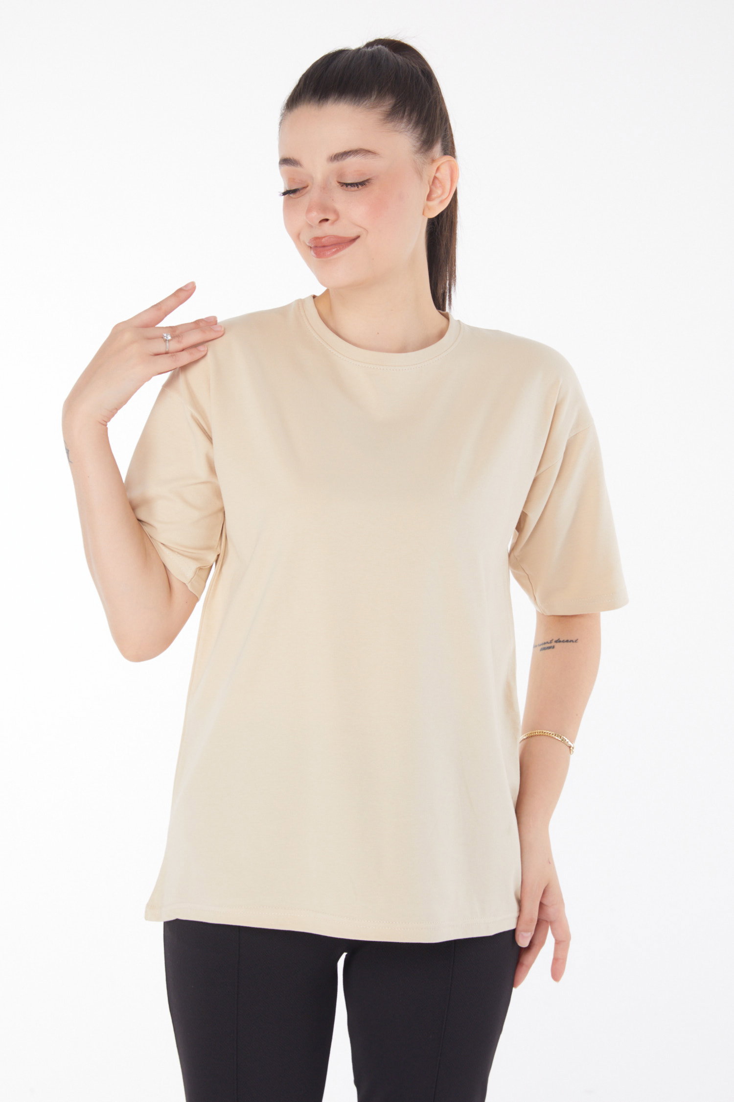 T-Shirt Bej - 25849 - 2