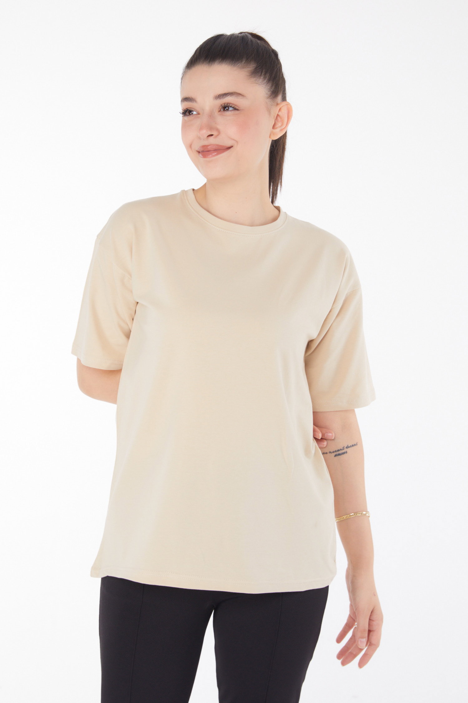 T-Shirt Bej - 25849 - 3