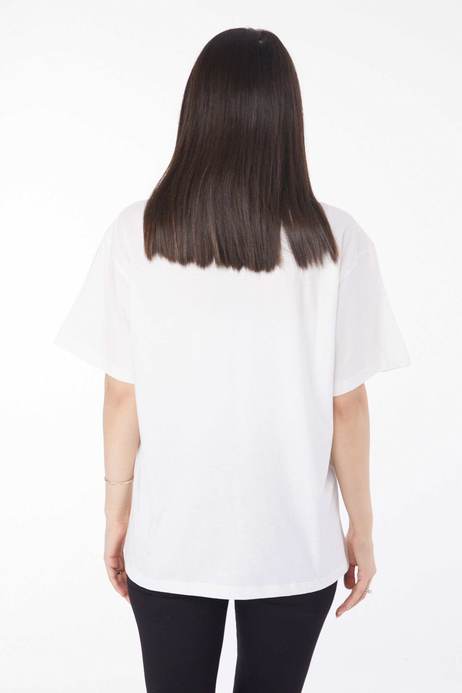 Baskılı T-shirt Beyaz - 25694 - 5
