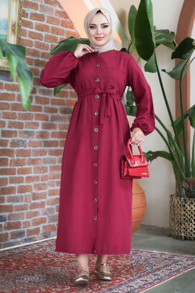 Elbise Bordo - 13206 