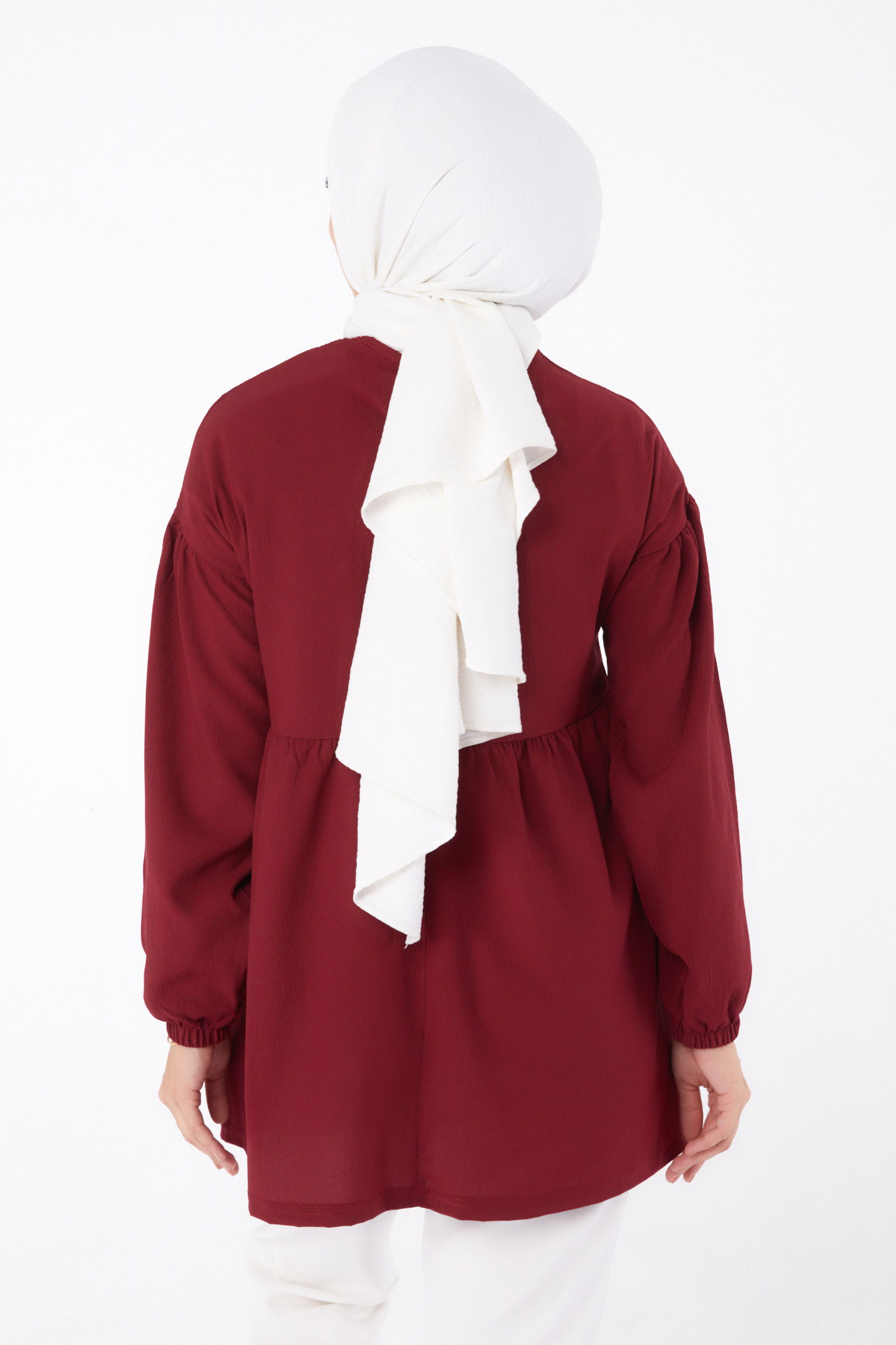 Taşlı Tunik Bordo - 13294 - 3