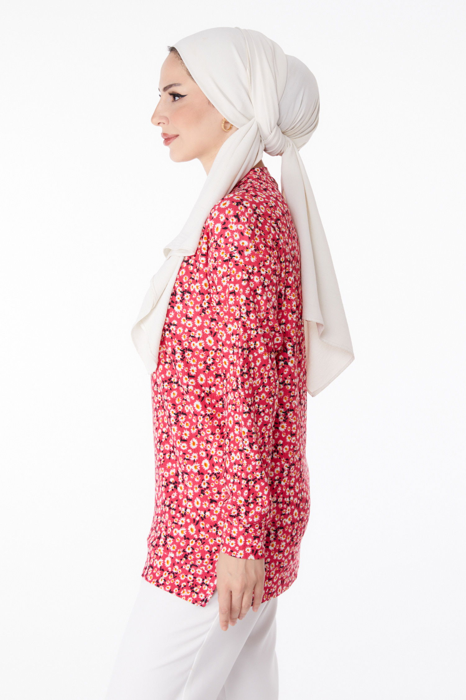 Desenli Tunik Fuşya - 25323 - 4