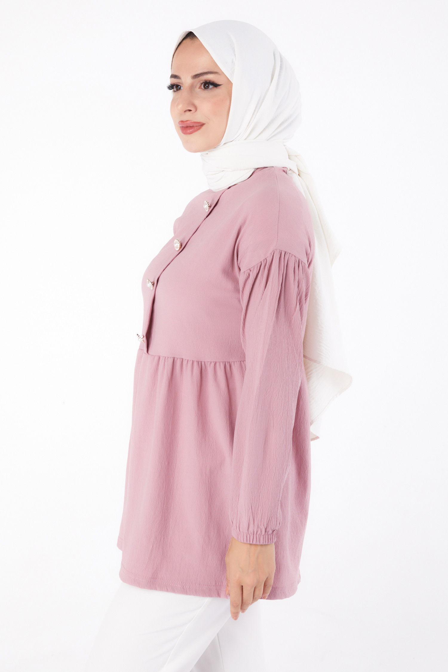 Taşlı Tunik Gül - 13294 - 3