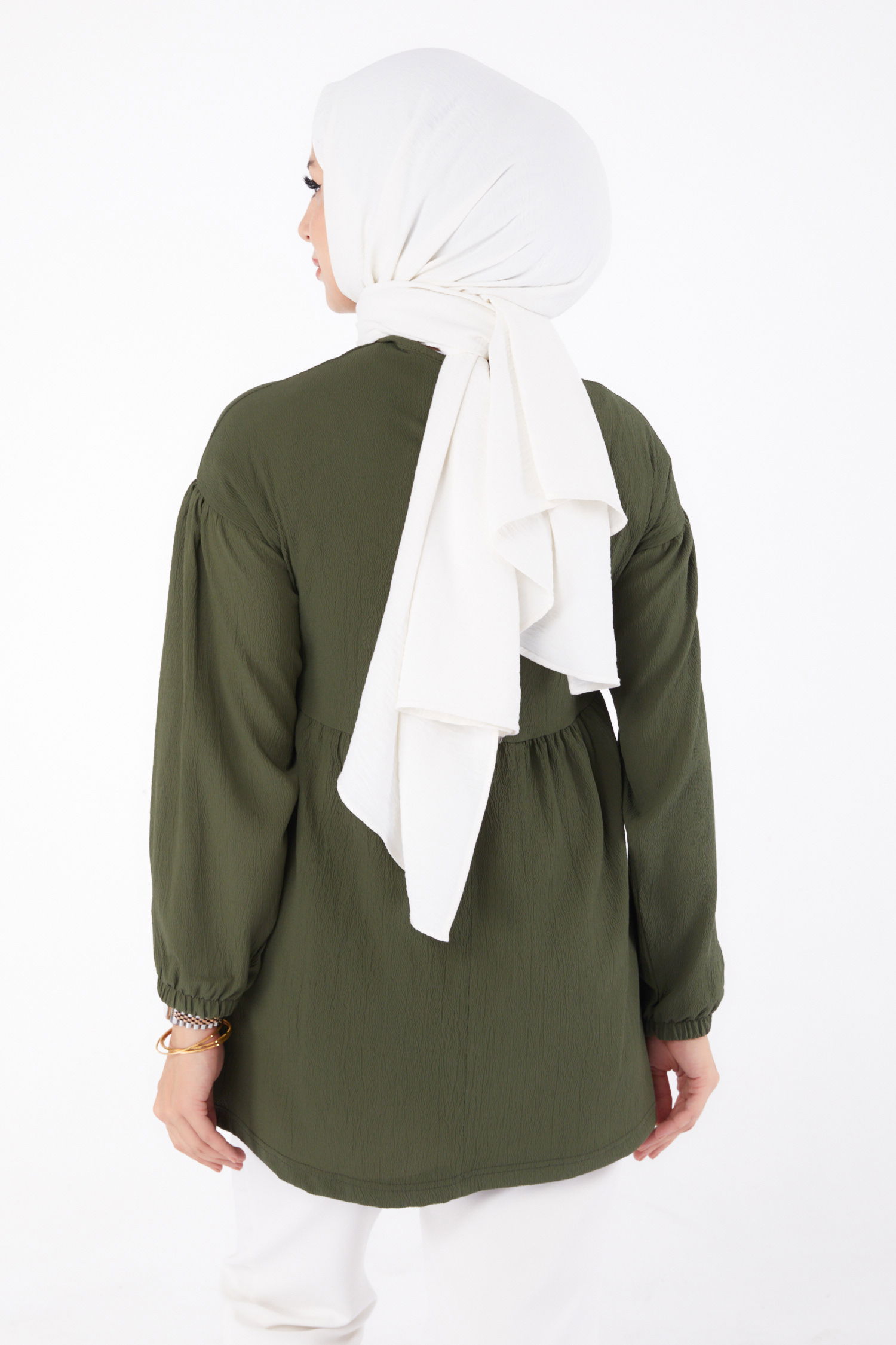 Taşlı Tunik Haki - 13294 - 5