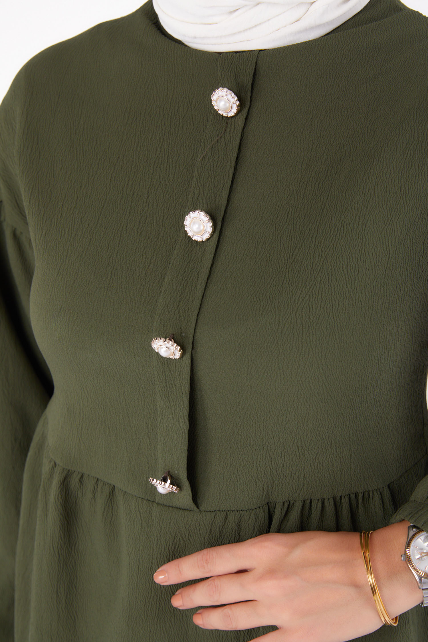 Taşlı Tunik Haki - 13294 - 6